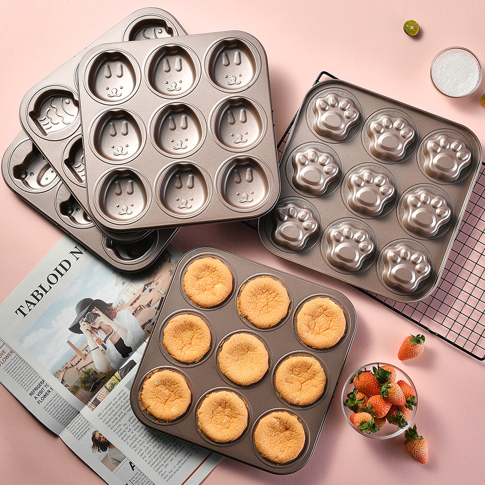 Kitchen Baking Dishes - Non-stick coating 9 cake mold animal