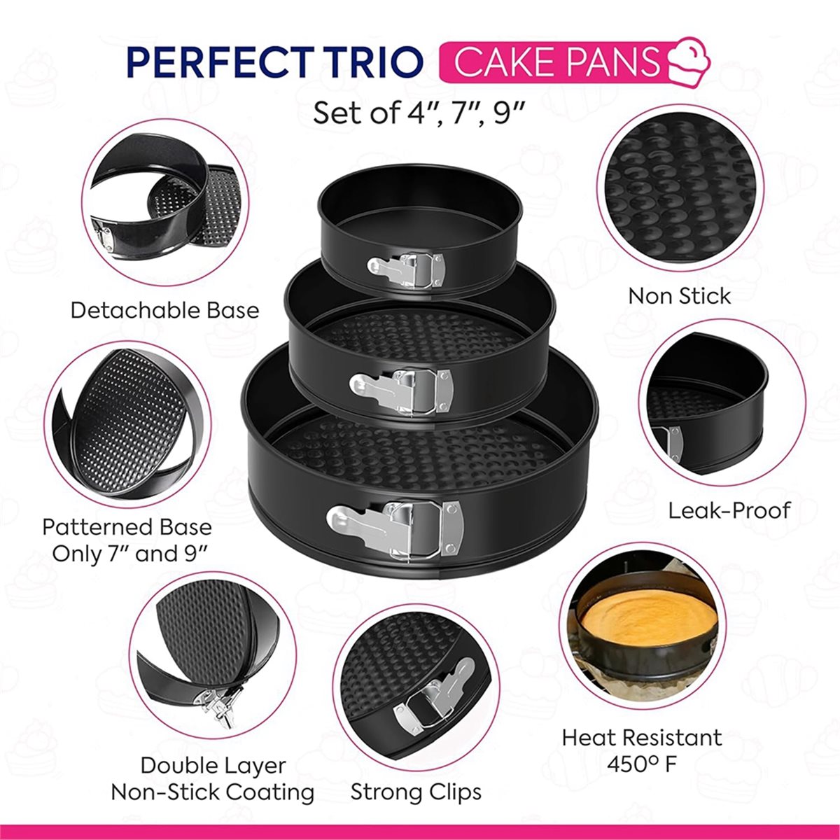 Springform Pan Set - 2026 New 148PCS Cake Pan Set