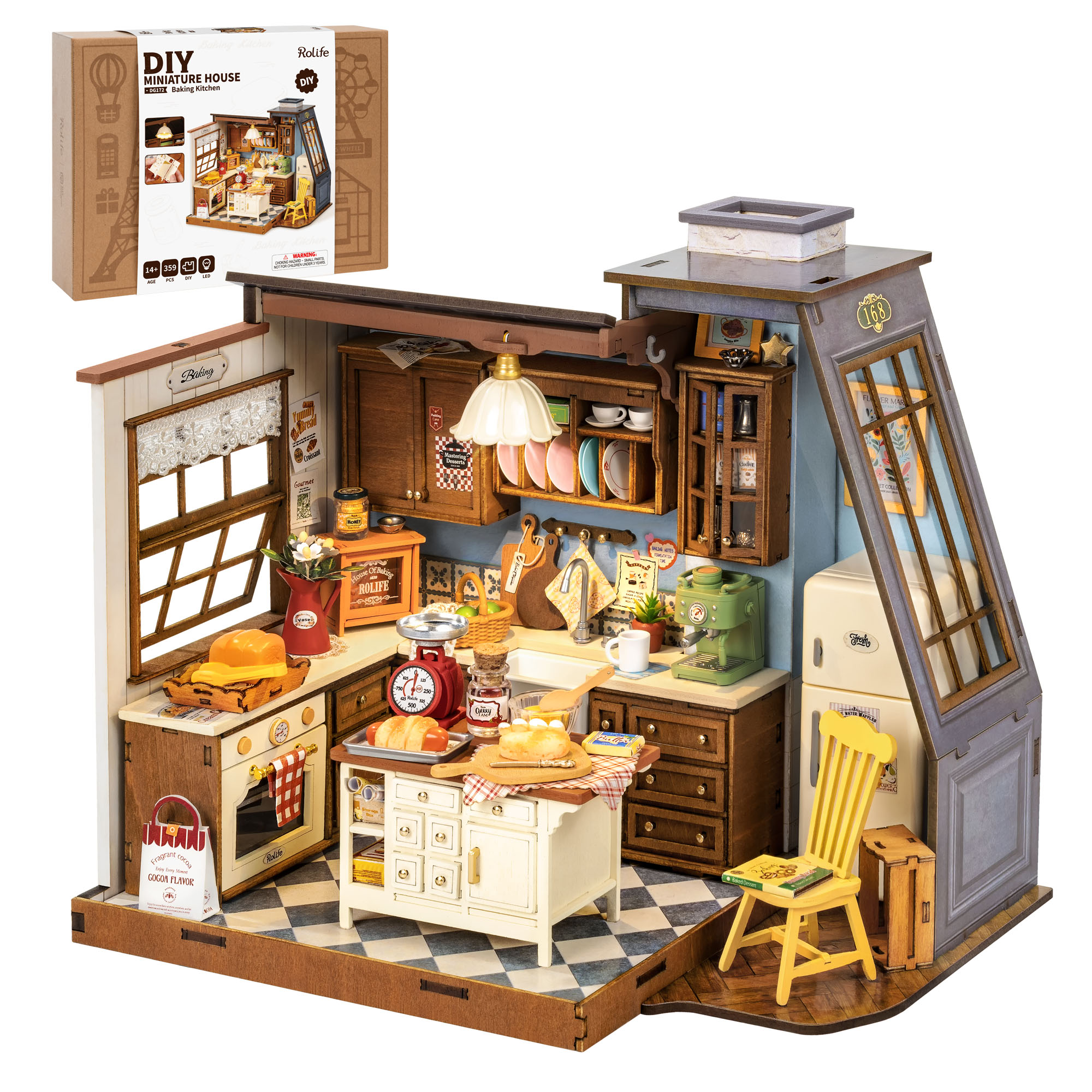 Baking Kitchen Rolife - Rolife DIY Miniature House Kit Baking
