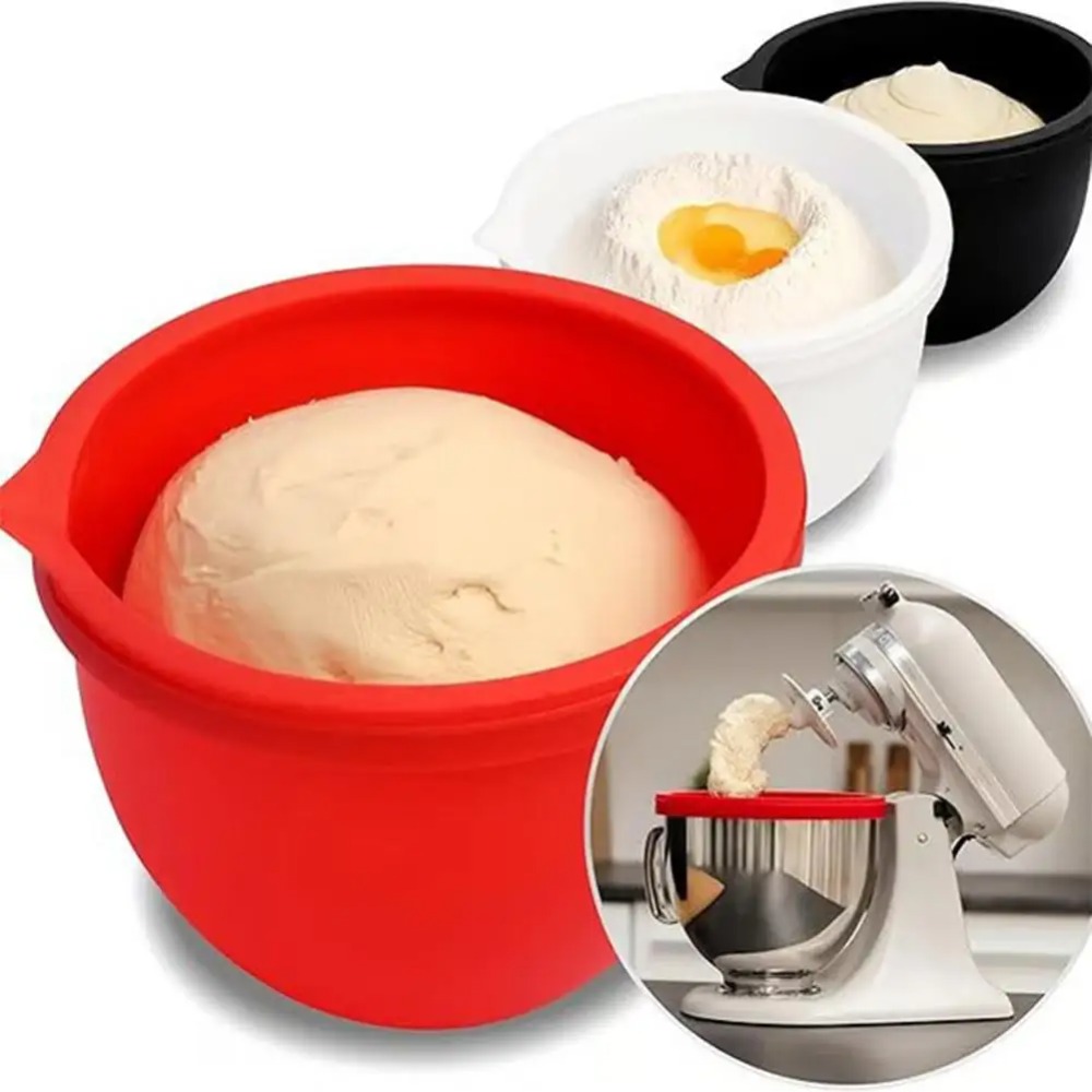 Kitchen Baking Blender - Stand Mixer Silicone Bowl Insert with