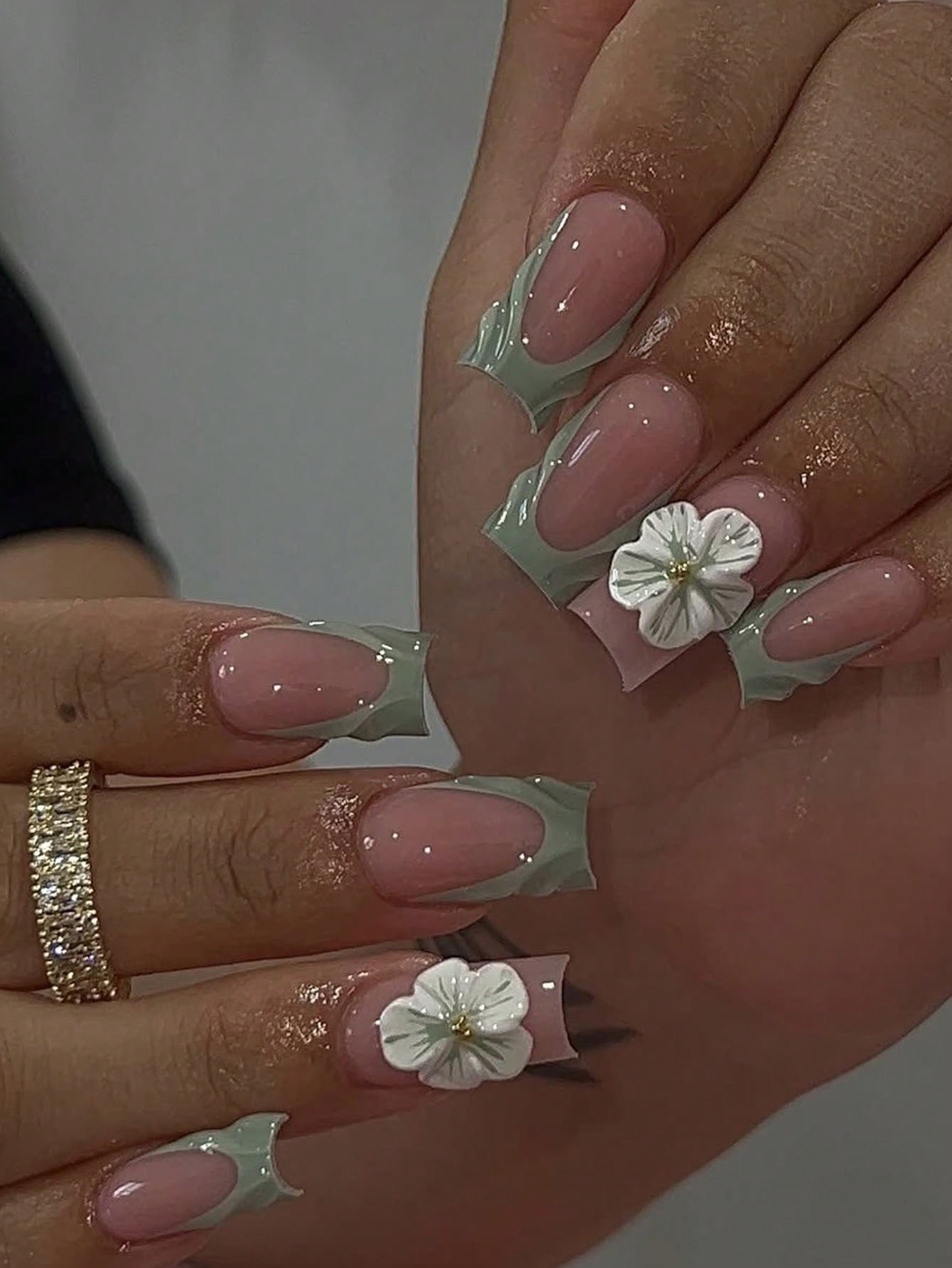 Decorating Tip Set - 24pcs/Set Minimalist French Manicure Medium Length