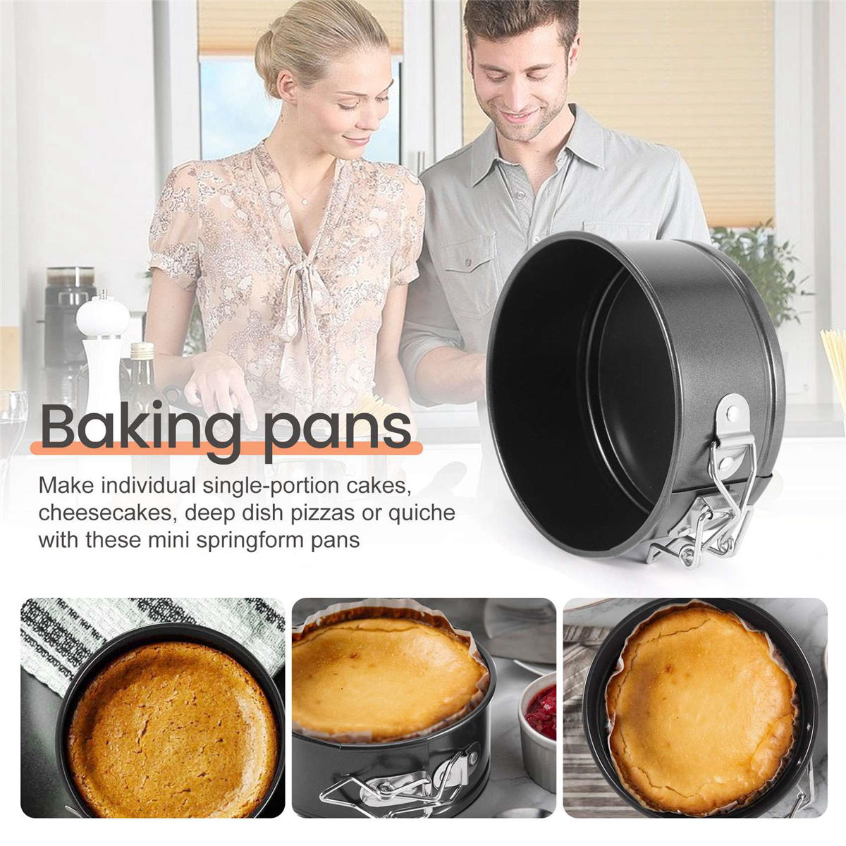 4-Inch Mini Springform Pan Set - Springform Pan Set recension och pris