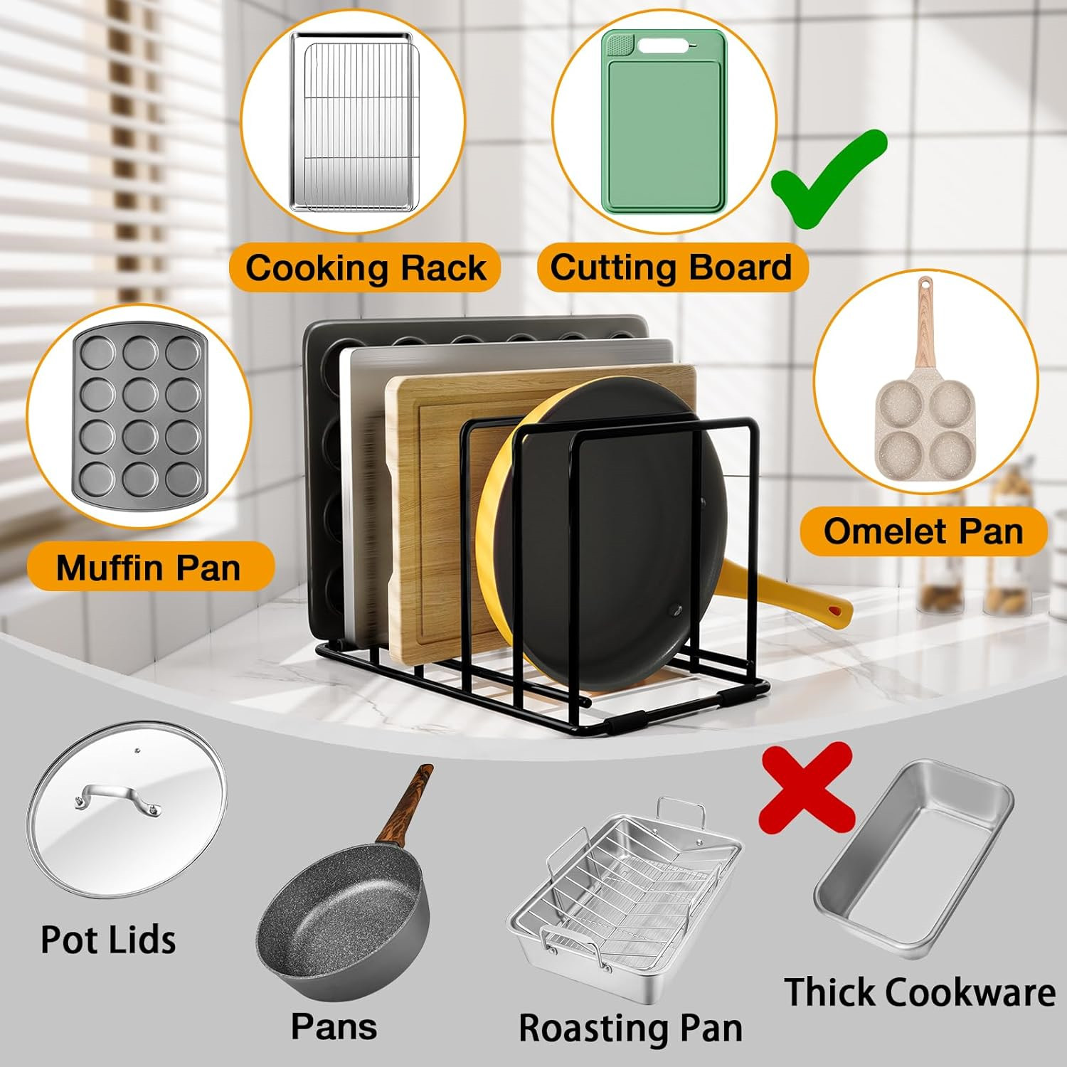 Steel Kitchen Cabinet Organize - Kitchen Cabinet Baking Organizer recension och pris
