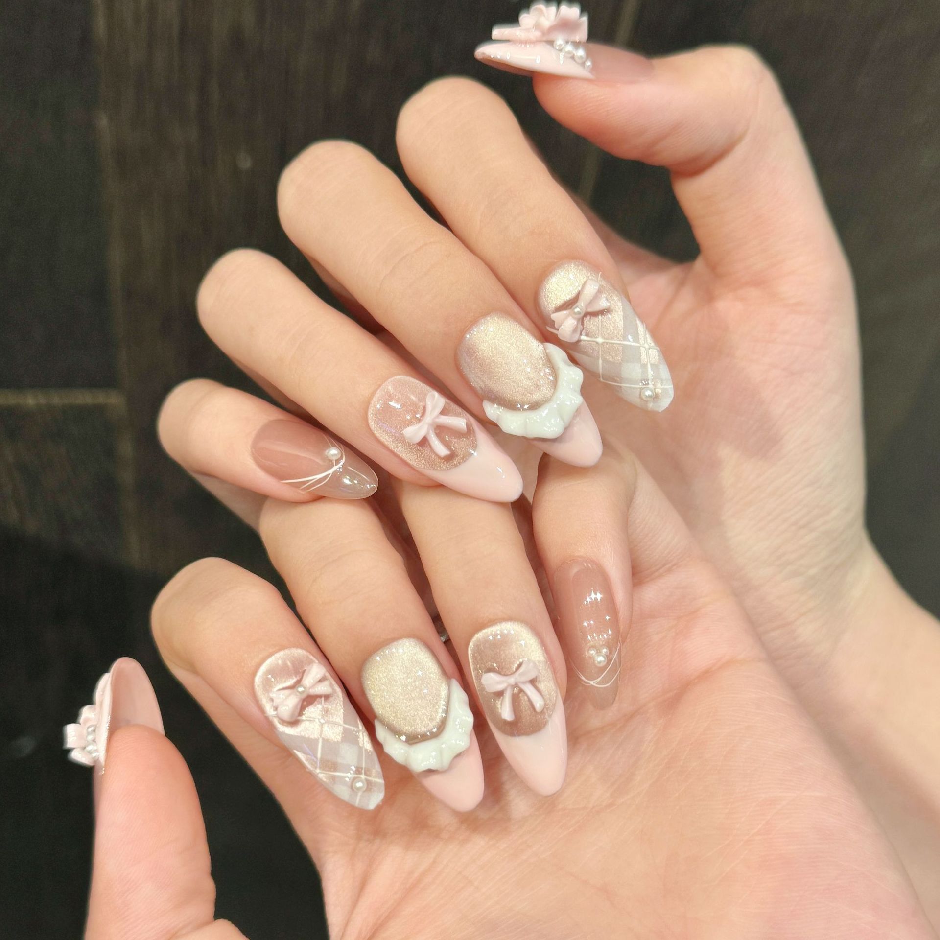 10pcs Handmade Press on Nails  - Decorating Tip Set recension och pris