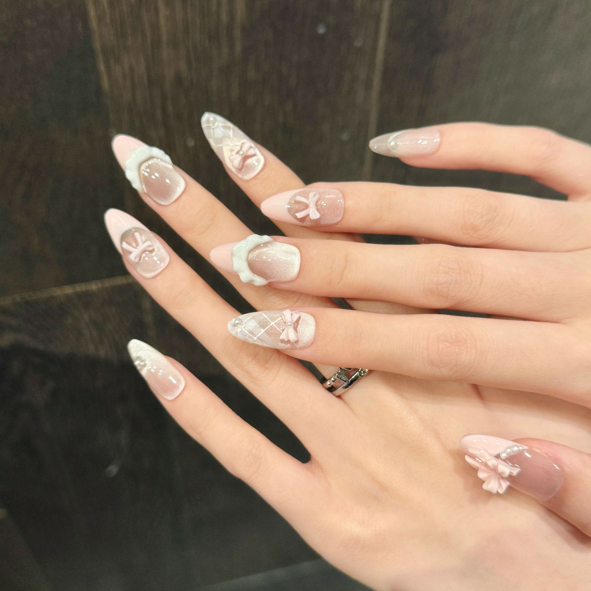 10pcs Handmade Press on Nails  - Decorating Tip Set recension och pris