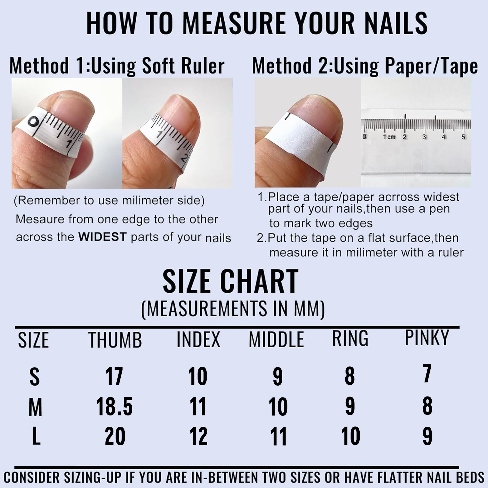Handmade Press On Nails Transp - Decorating Tip Set recension och pris
