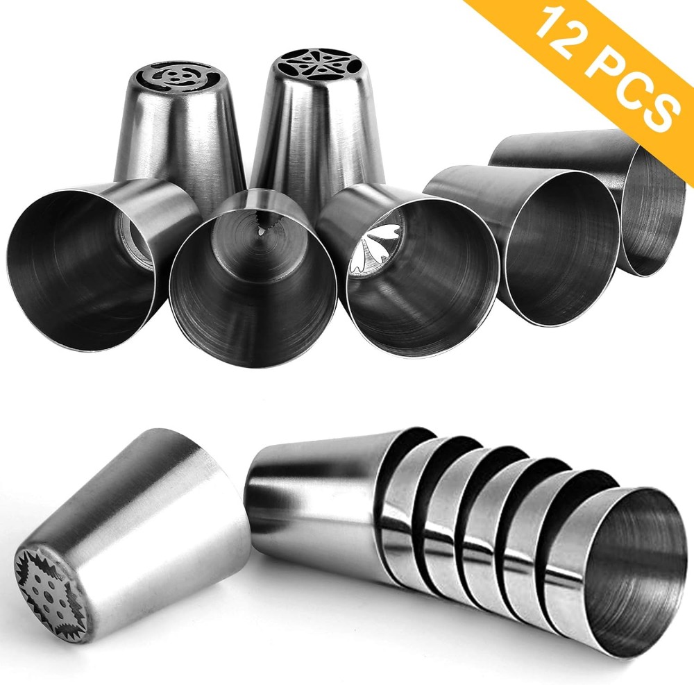 47 Pcs Russian Piping Tips Set - Decorating Tip Set recension och pris