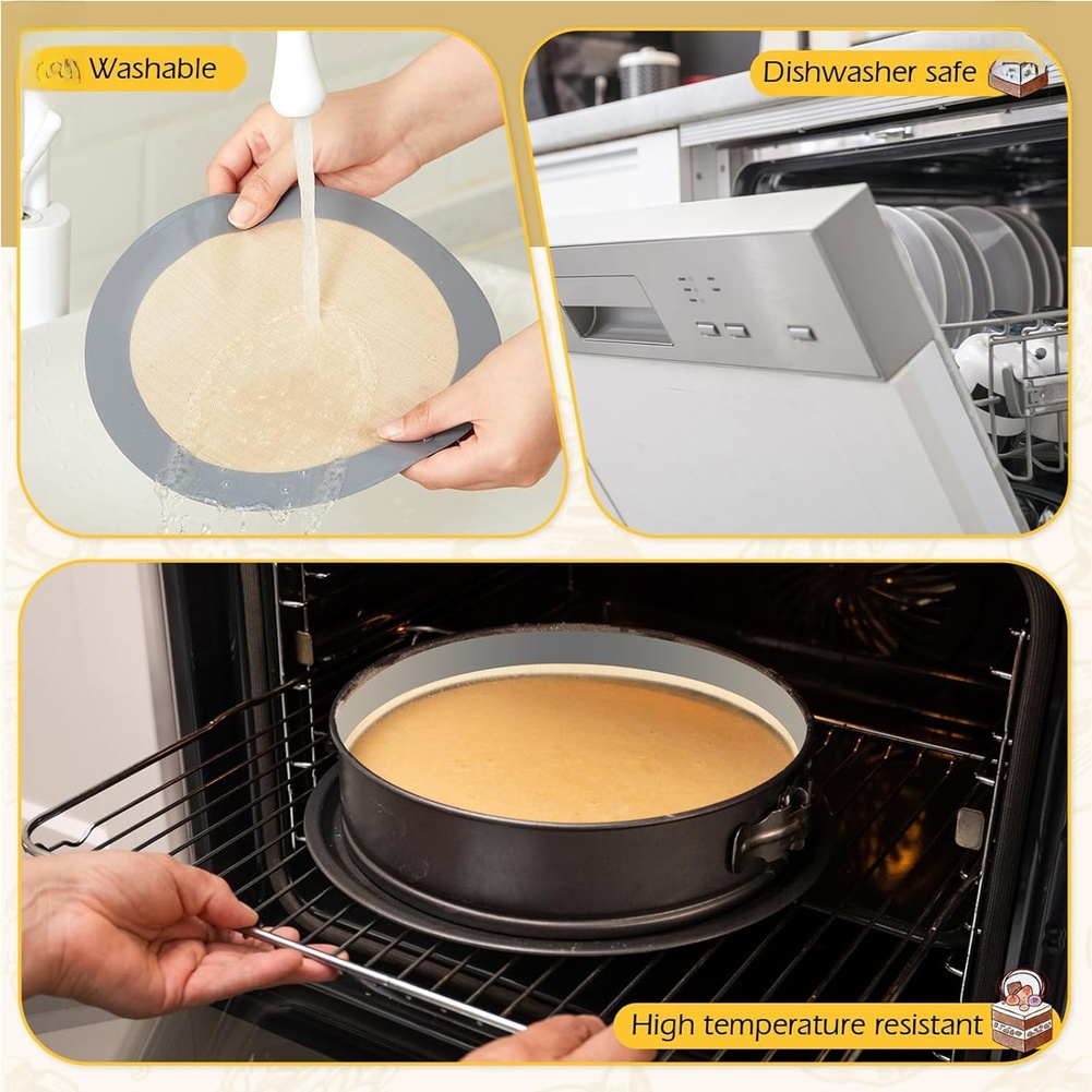 Silicone Baking Mats Non Glue  - Springform Pan Set recension och pris