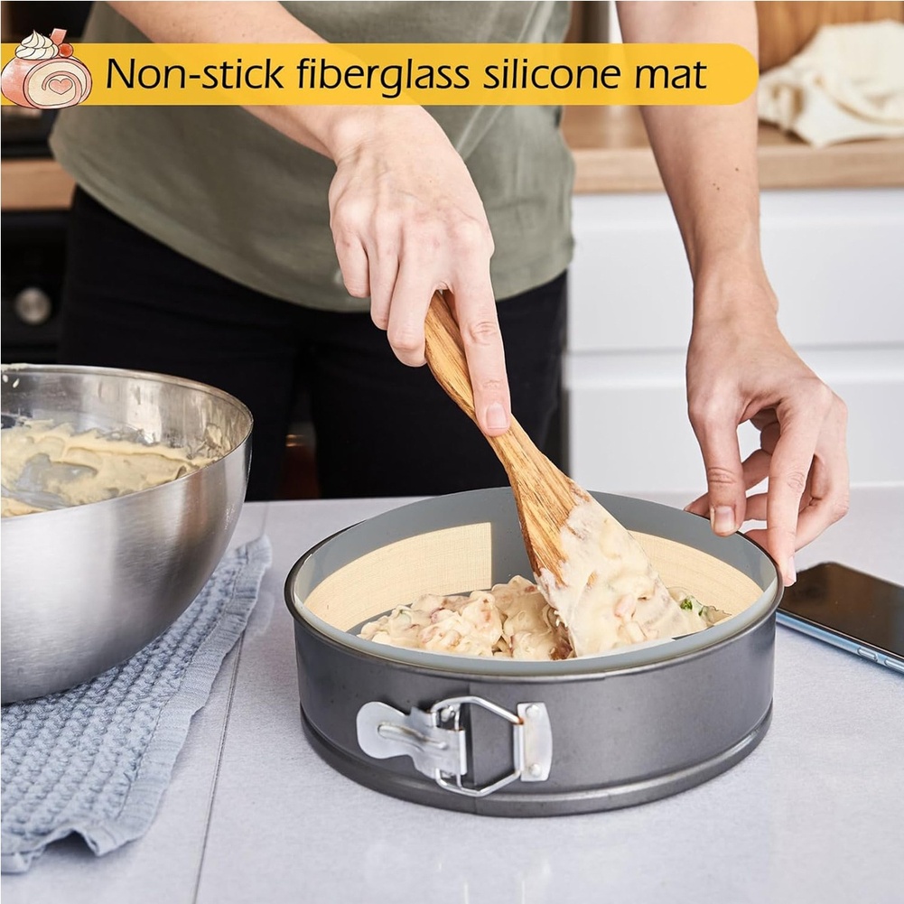 Silicone Baking Mats Non Glue  - Springform Pan Set recension och pris