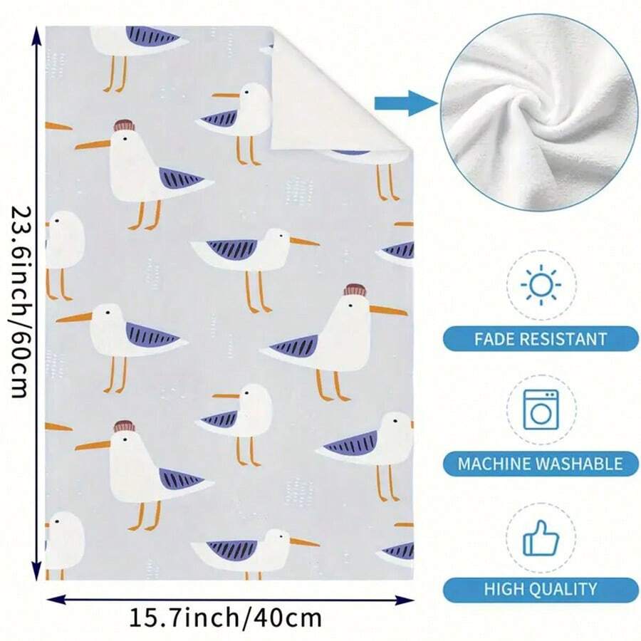 2pcs Set Seagull Printed Kitch - Kitchen Baking Machine recension och pris