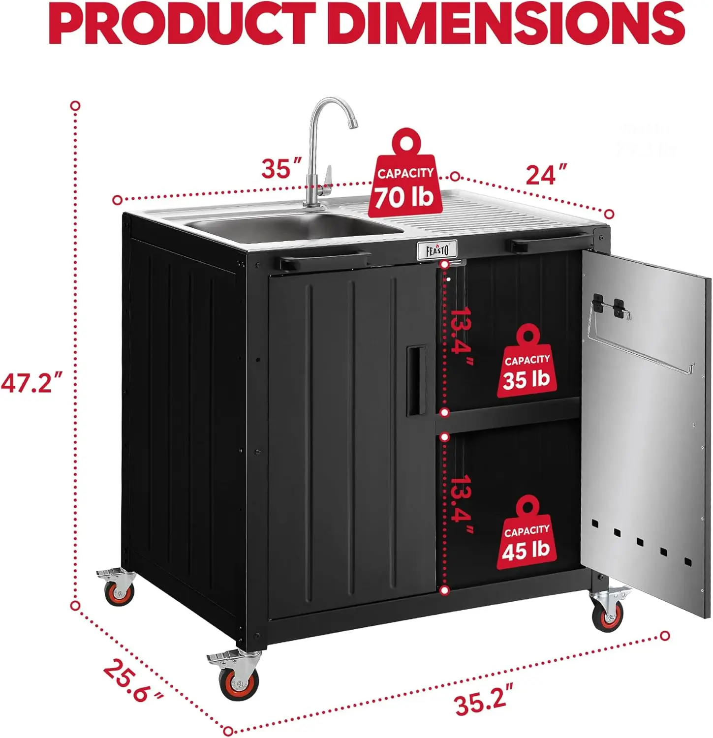 Outdoor Kitchen Island with St - Kitchen Q recension och pris