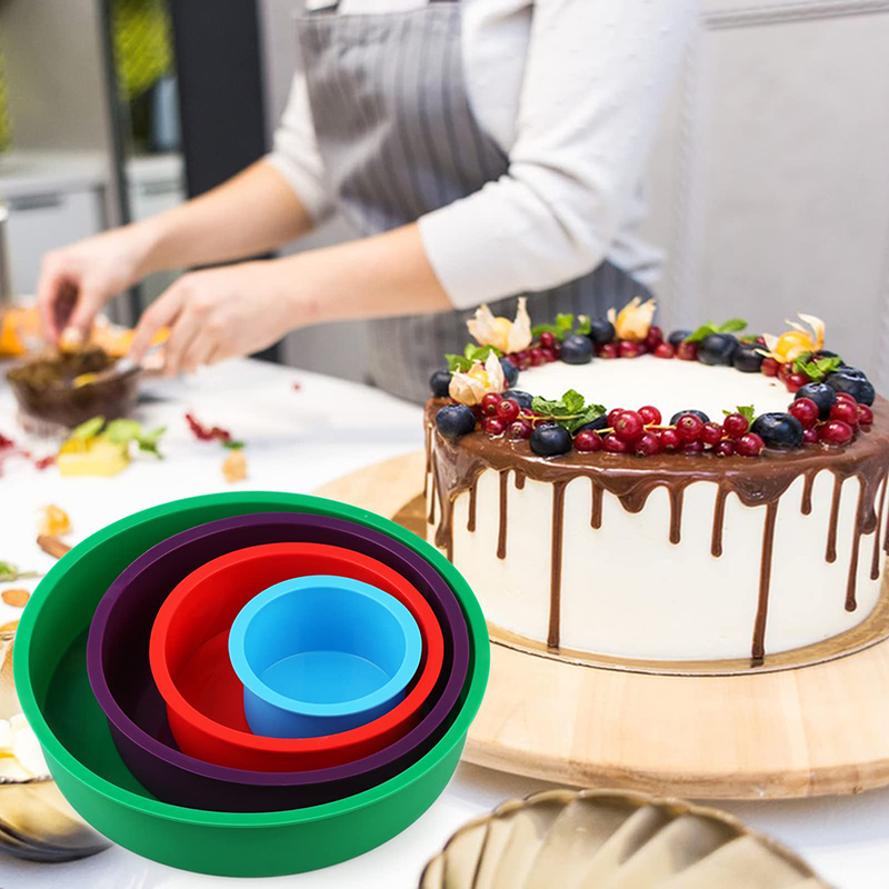 4 6 8 10inch Silicone Round Ca - Springform Pan Set recension och pris