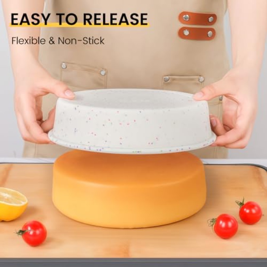 6 Inch Silicone Round Cake Pan - Springform Pan Set recension och pris