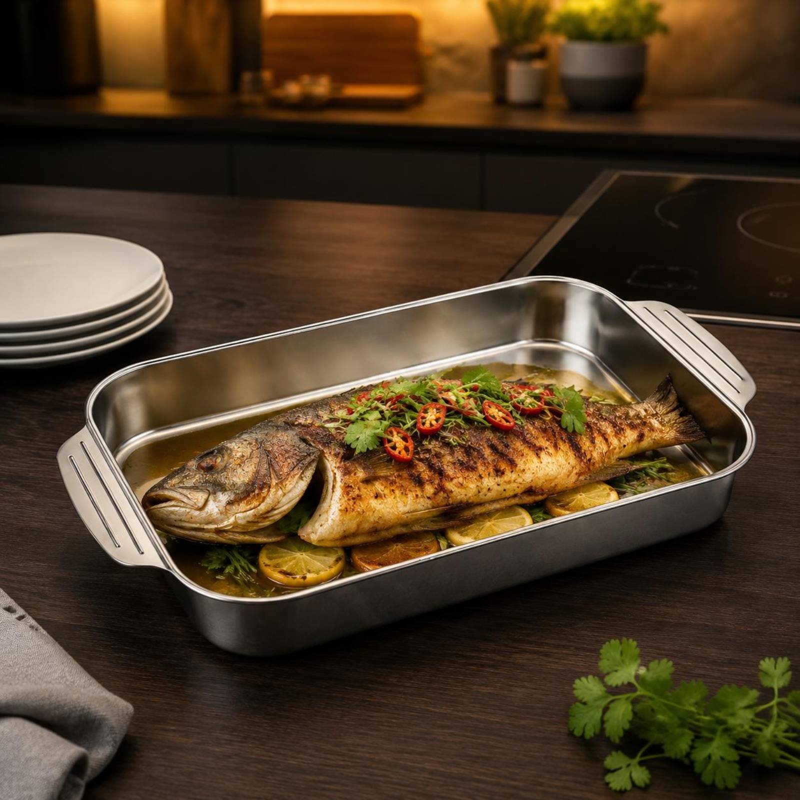 Stainless Steel Roasting Pan R - Kitchen Baking Corner recension och pris