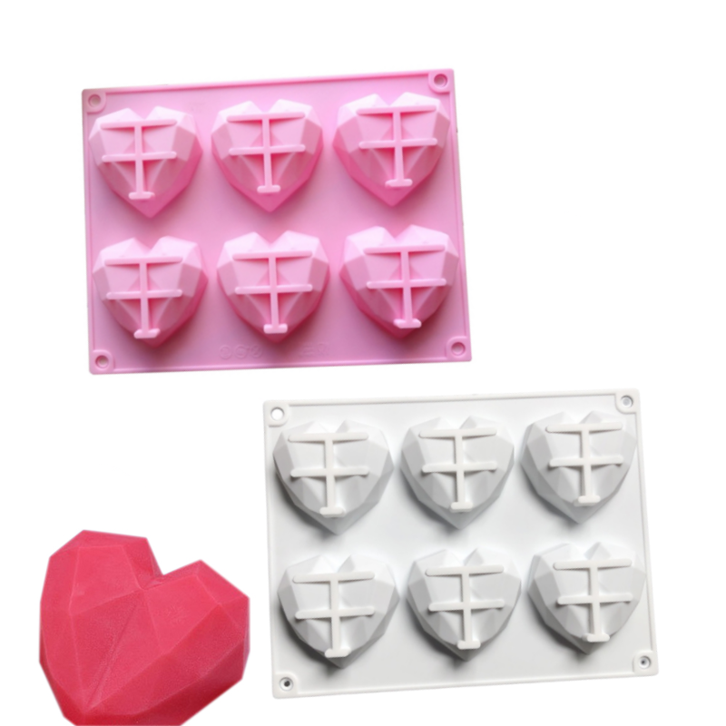 3D 6 Cavity Diamond Love Silic - Kitchen Baking Store recension och pris