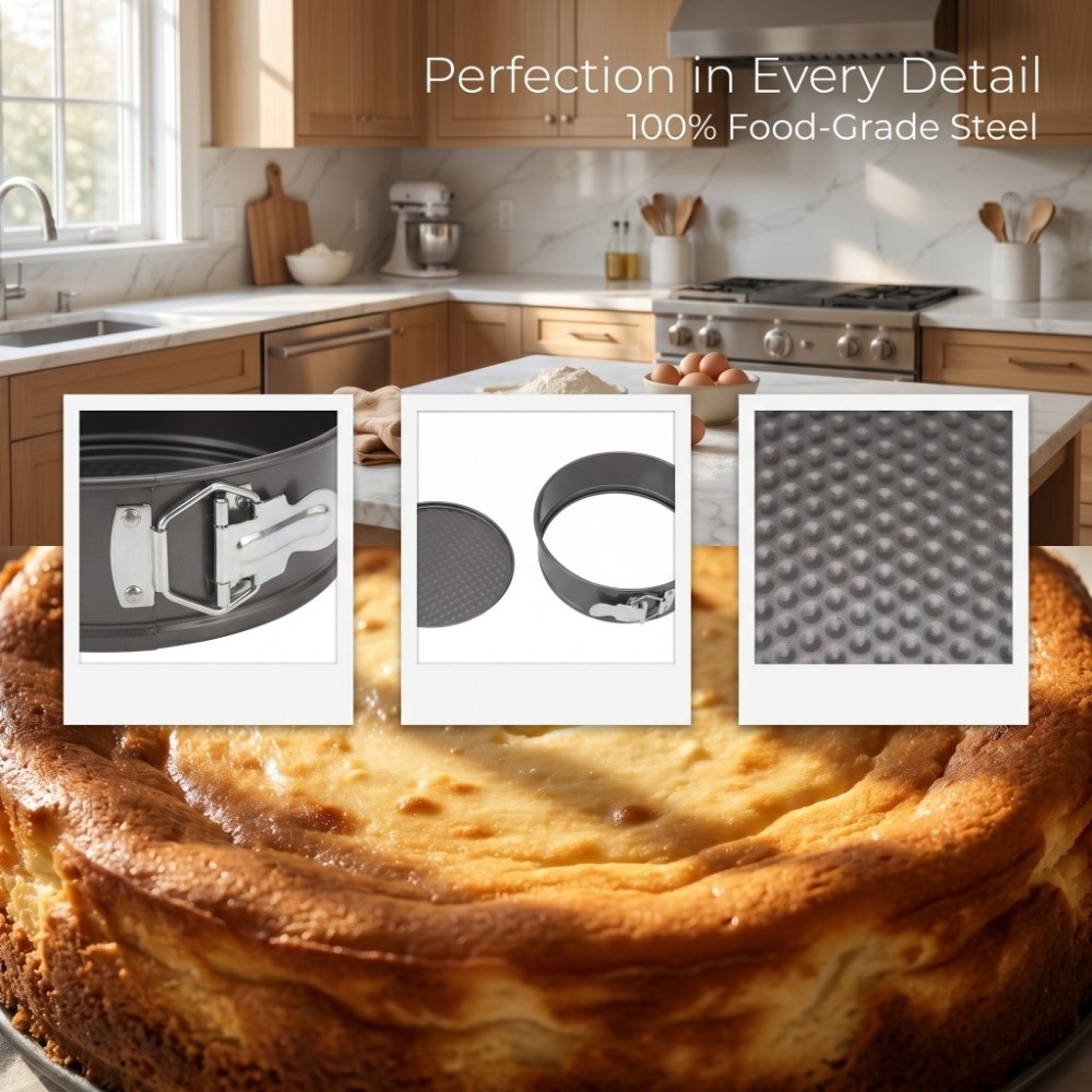 3pcs Carbon Steel Cake Pan Set - Springform Pan Set recension och pris