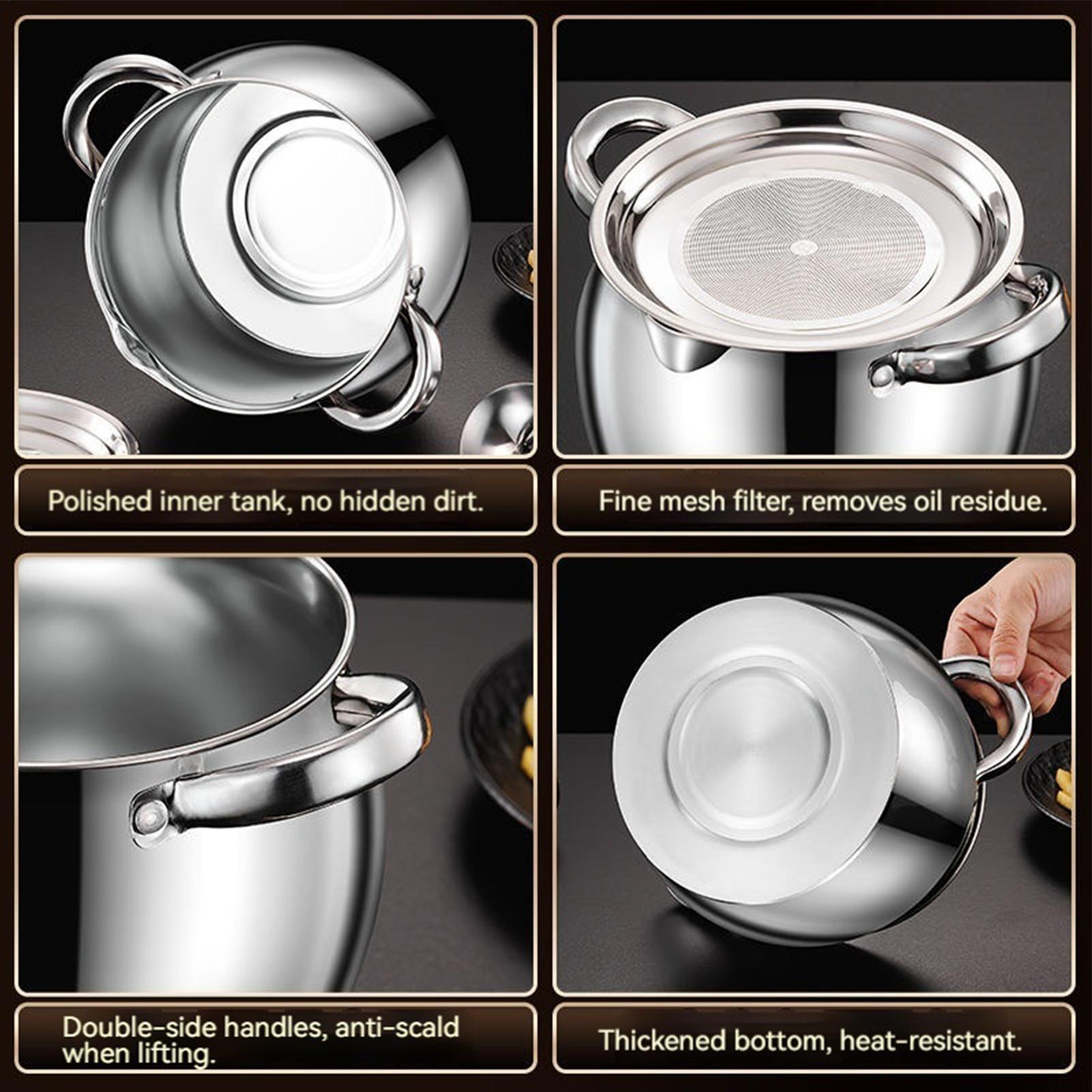 Stainless Steel Bacon Grease S - Kitchen Baking Canisters recension och pris