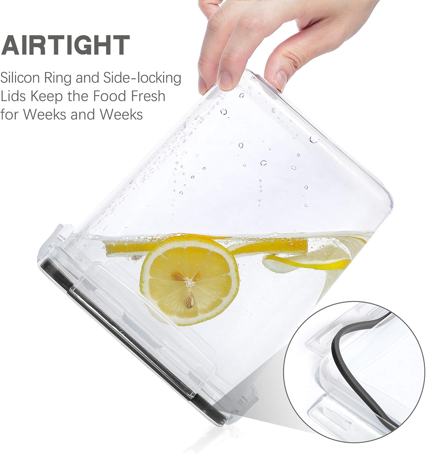 Large Food Storage Containers  - Kitchen Baking Canisters recension och pris