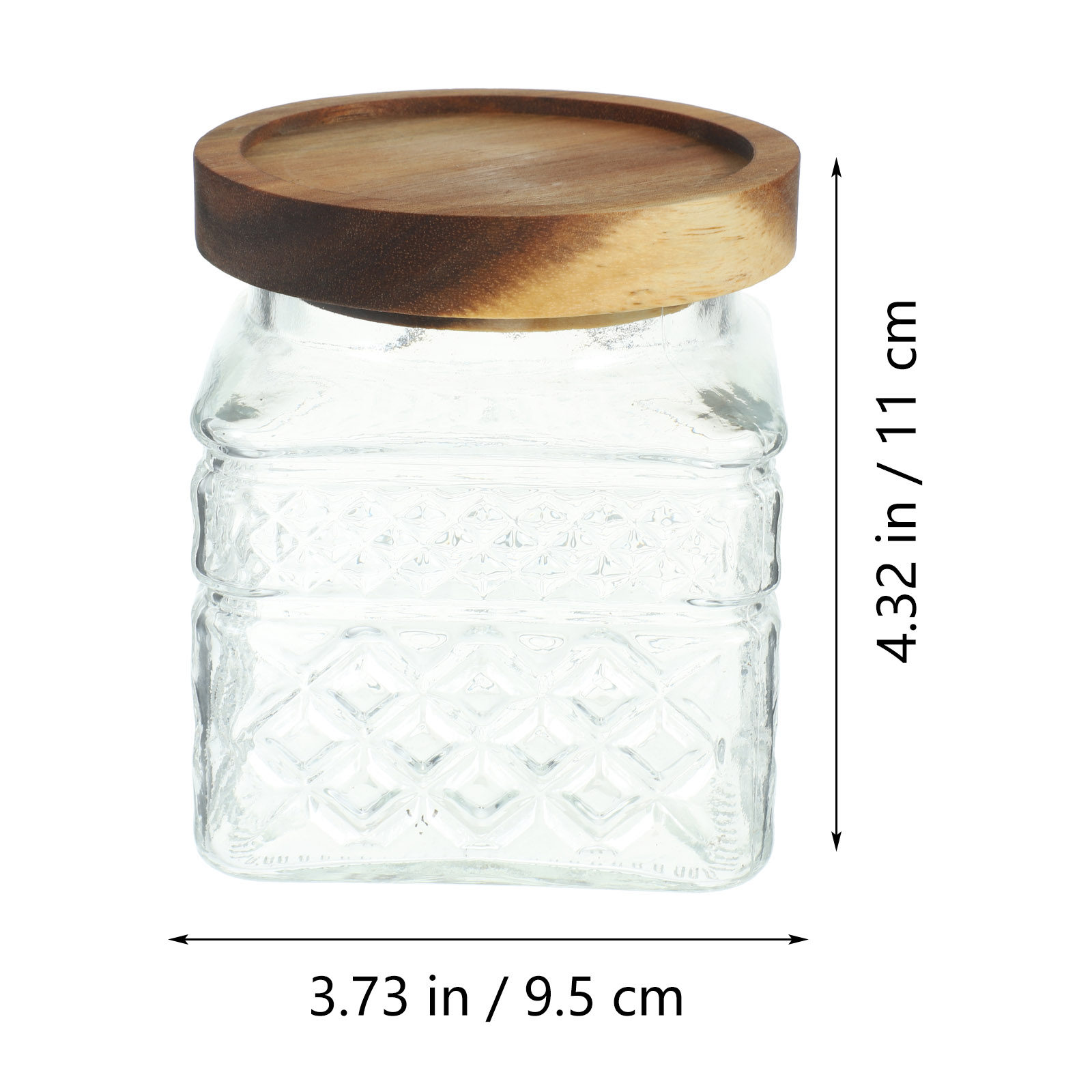 Airtight Glass Canister with N - Kitchen Baking Canisters recension och pris