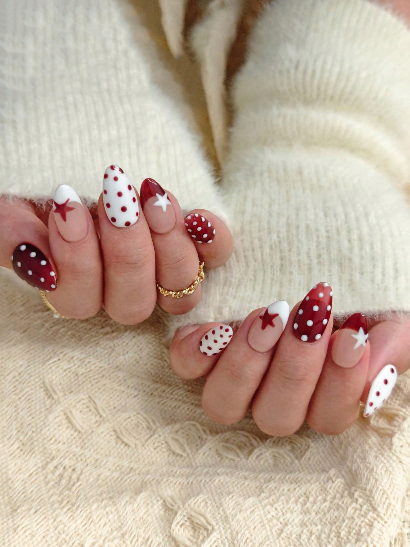 10pcs Handmade Red White Polka - Decorating Tip Set recension och pris