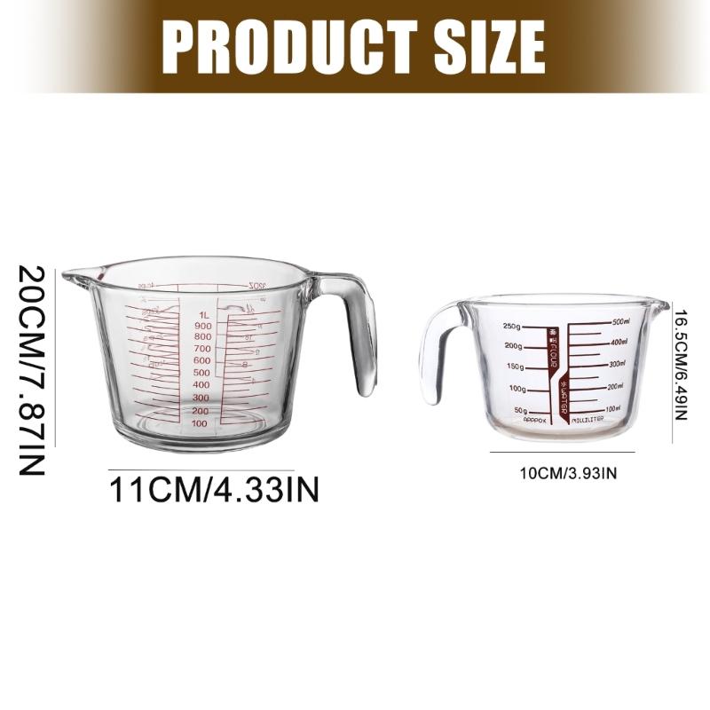Glass Measuring Cup With Preci - Kitchen Baking Essentials recension och pris