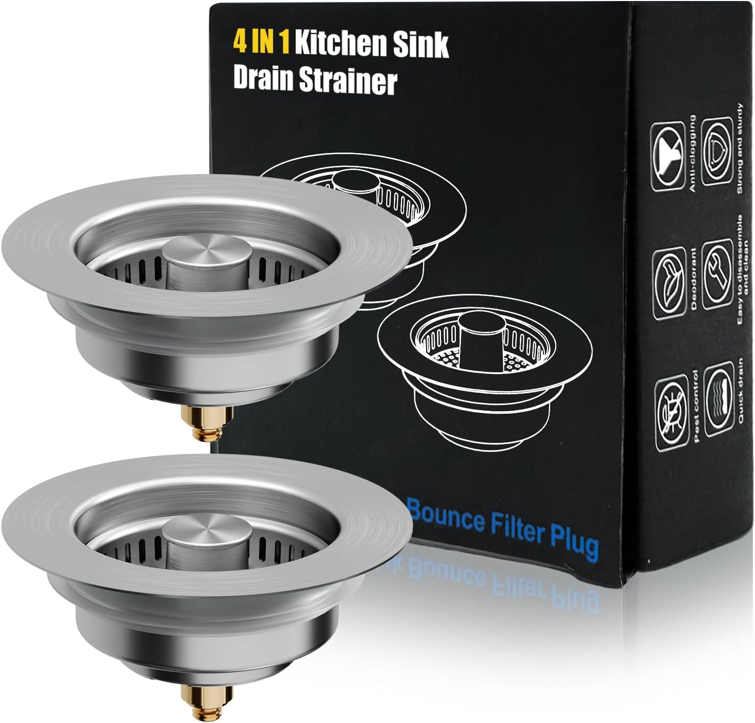 Kitchen Sink Drain Strainer, 4 - Kitchen Up recension och pris