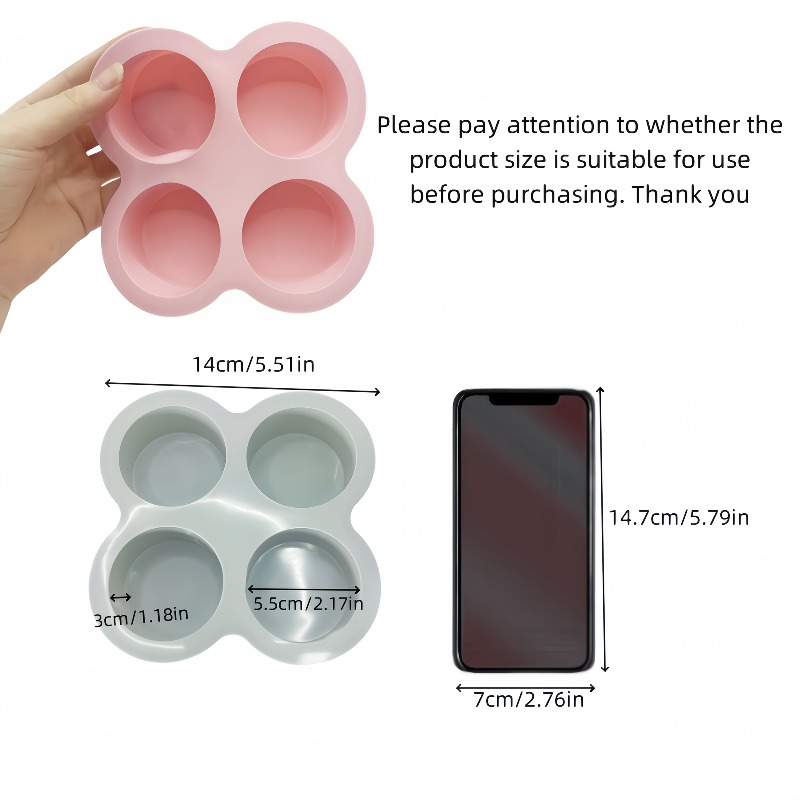 4-Cavity Silicone Baking Mold, - Kitchen Baking Store recension och pris