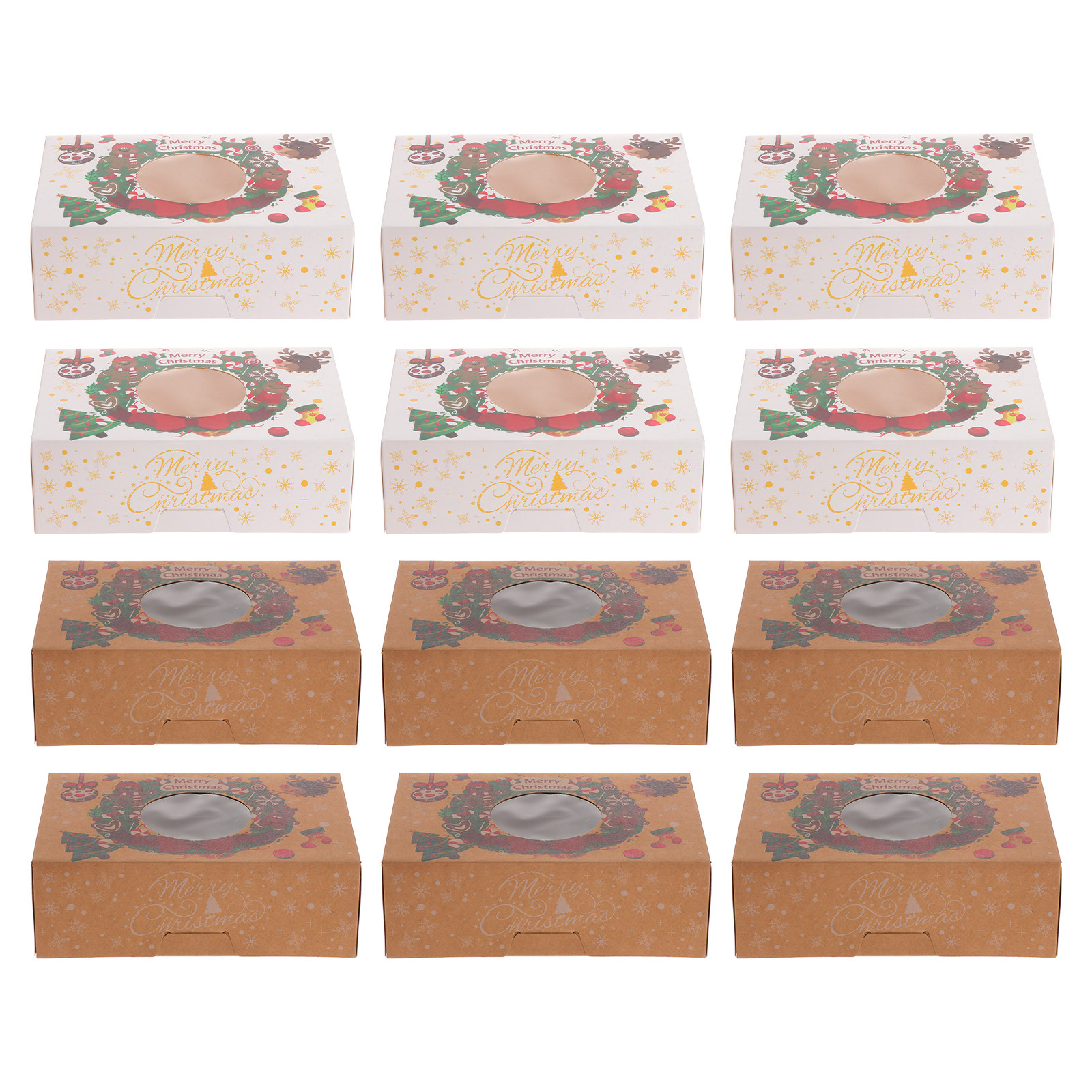 12pcs Dessert Packaging Boxes  - Kitchen Baking Storage Containers recension och pris