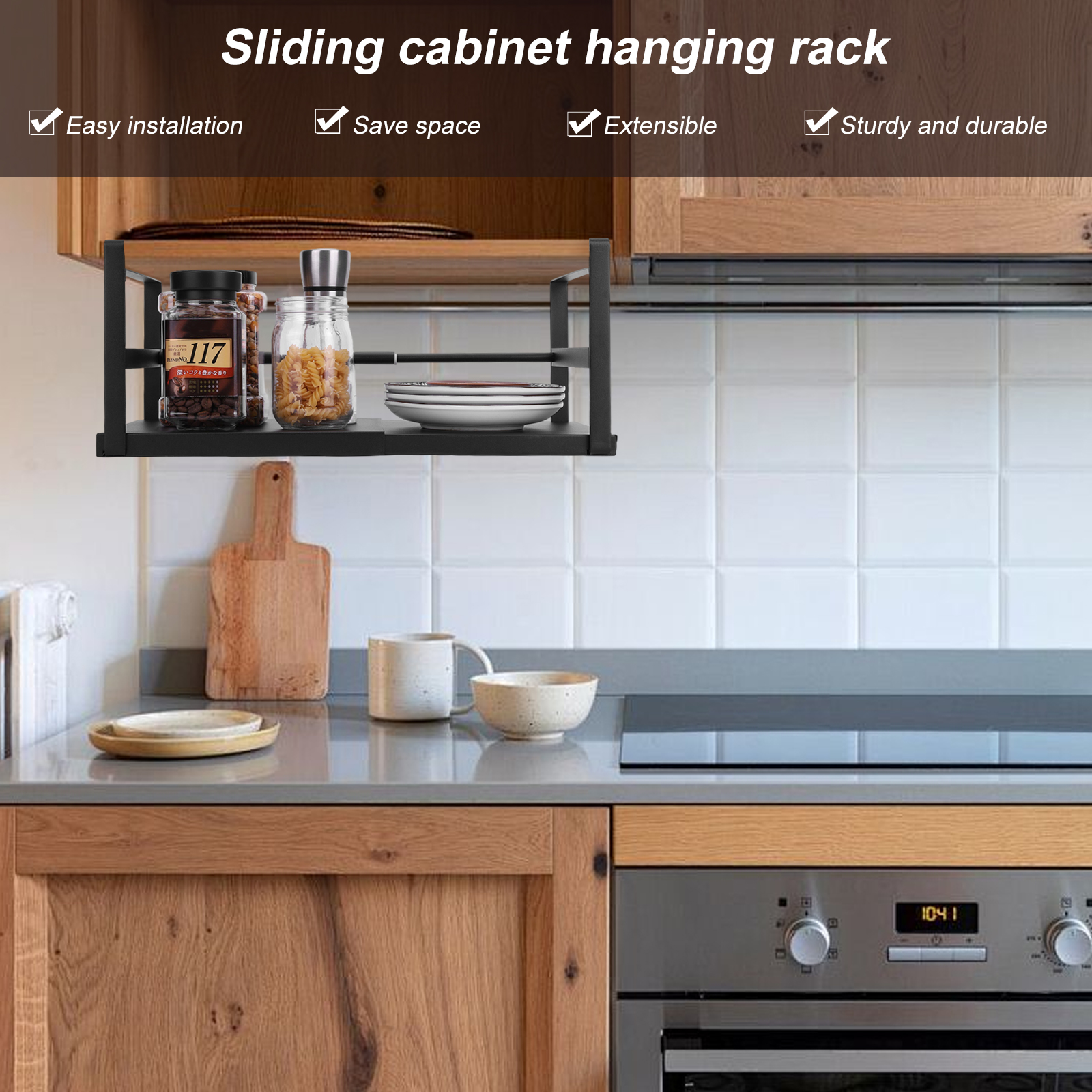 Expandable Cabinet Organizer S - Kitchen Cabinet Baking Organizer recension och pris