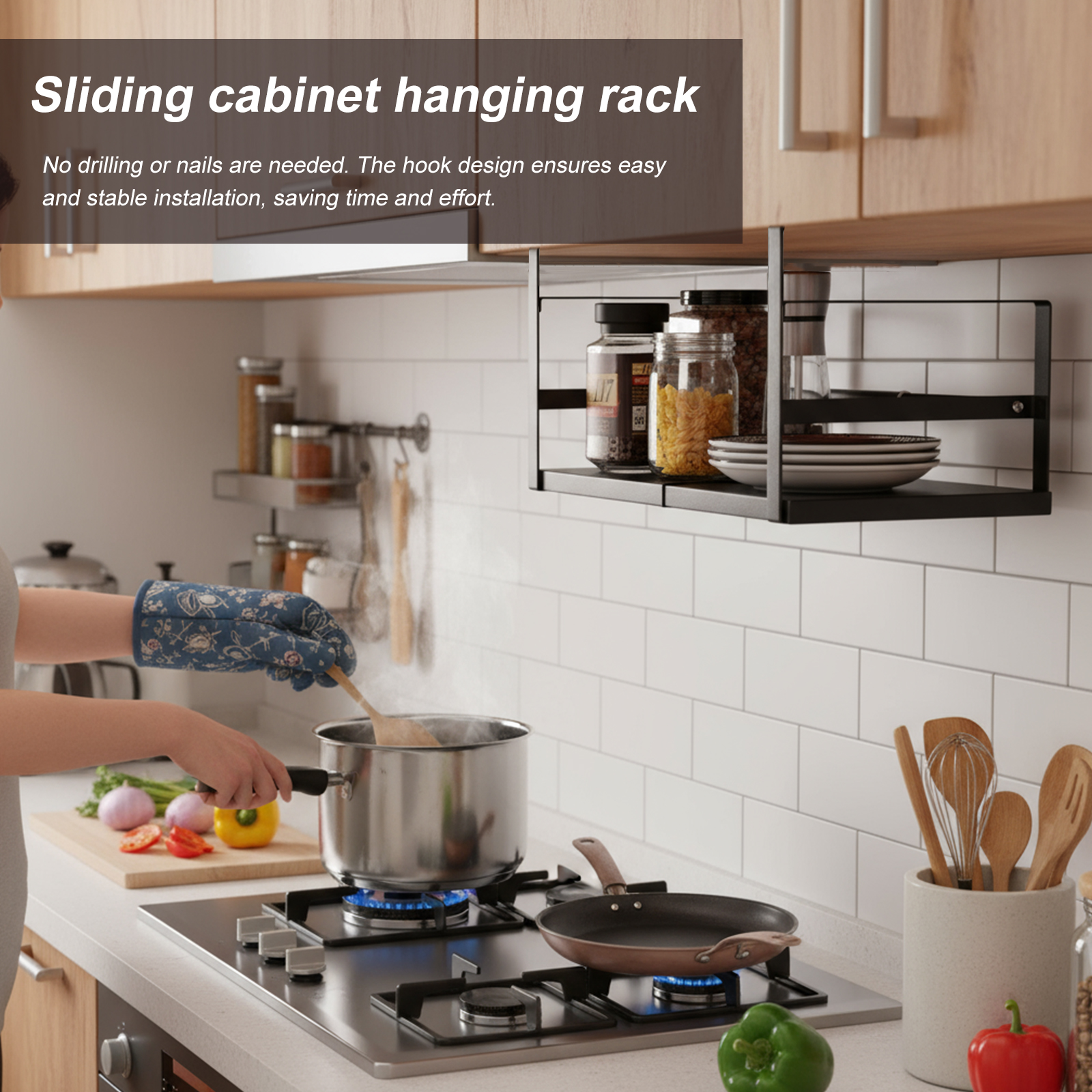 Expandable Cabinet Organizer S - Kitchen Cabinet Baking Organizer recension och pris