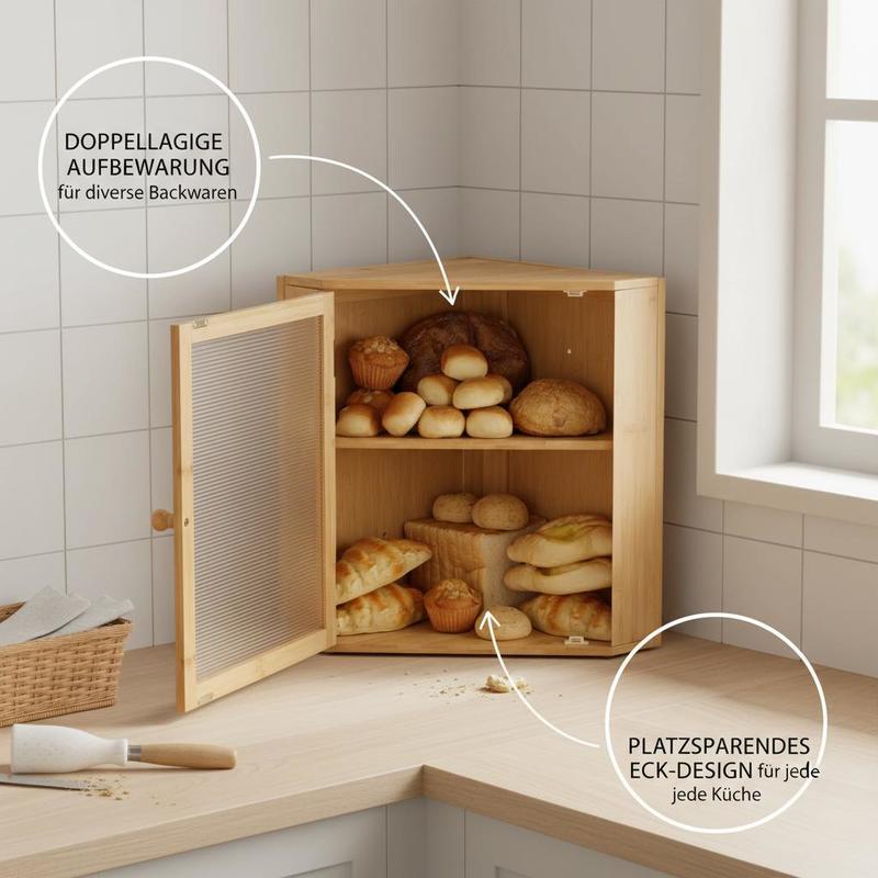 Corner Bread Box for Kitchen C - Kitchen Baking Corner recension och pris