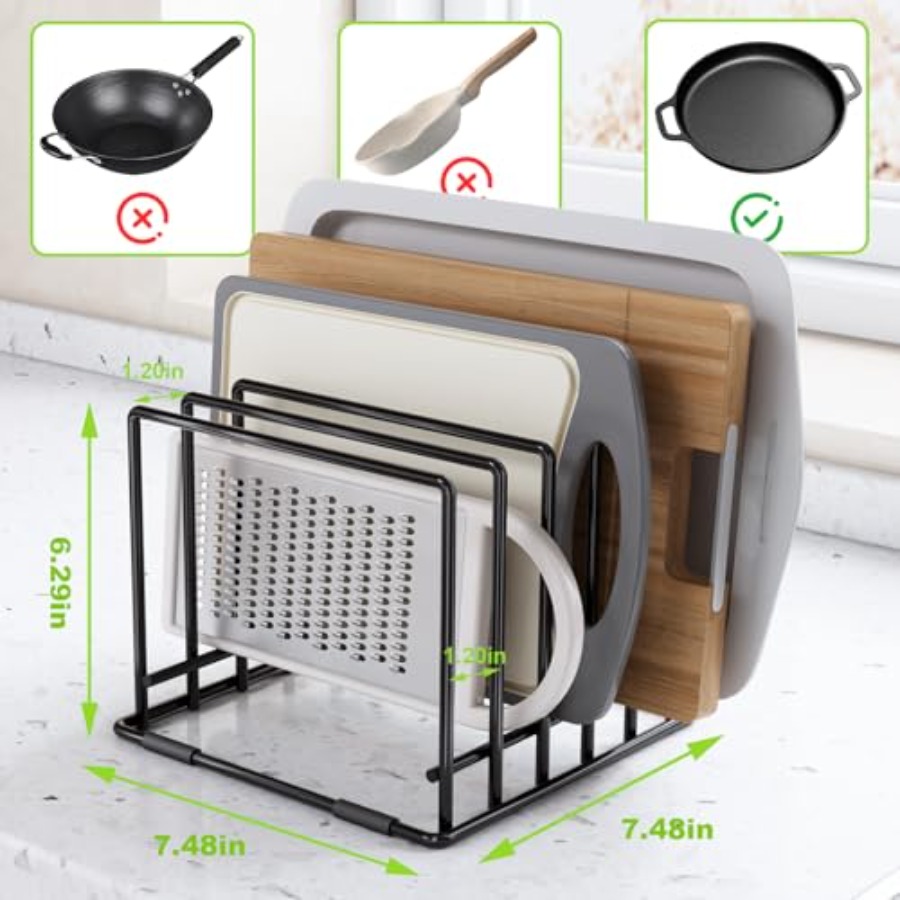 2-pack 5-slot baking storage s - Kitchen Cabinet Baking Organizer recension och pris