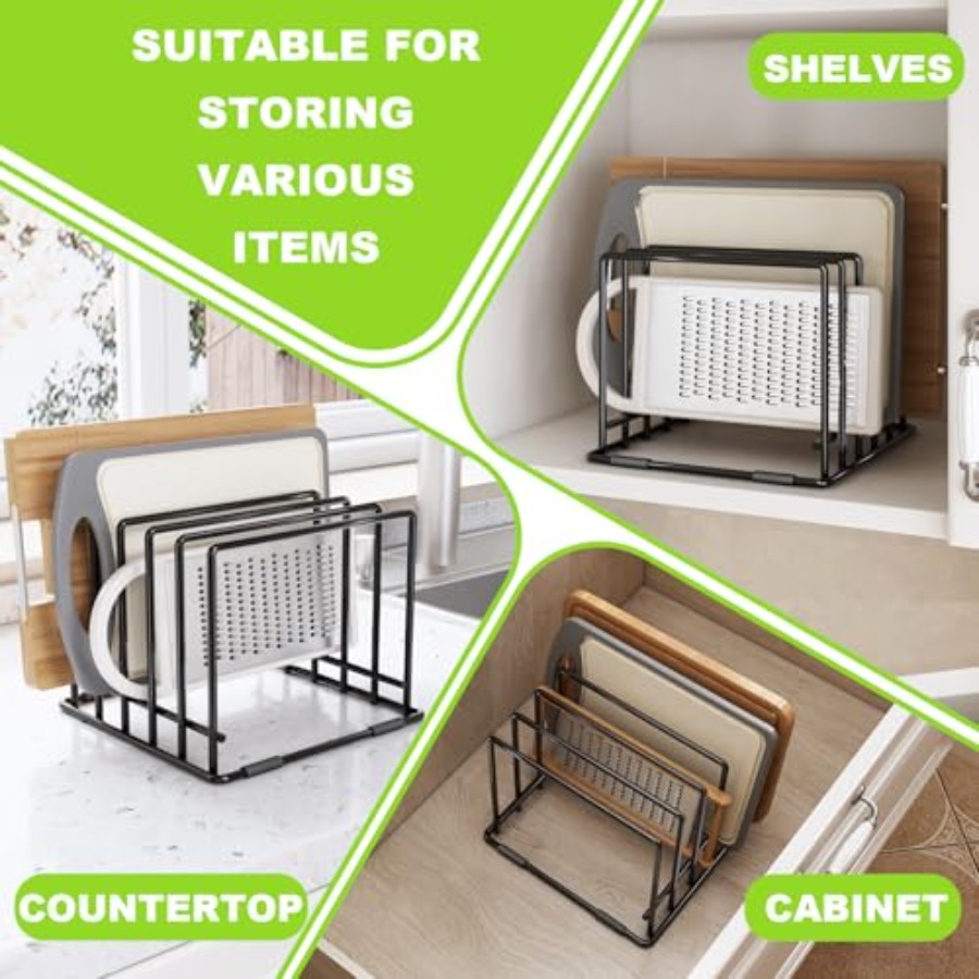 2-pack 5-slot baking storage s - Kitchen Cabinet Baking Organizer recension och pris