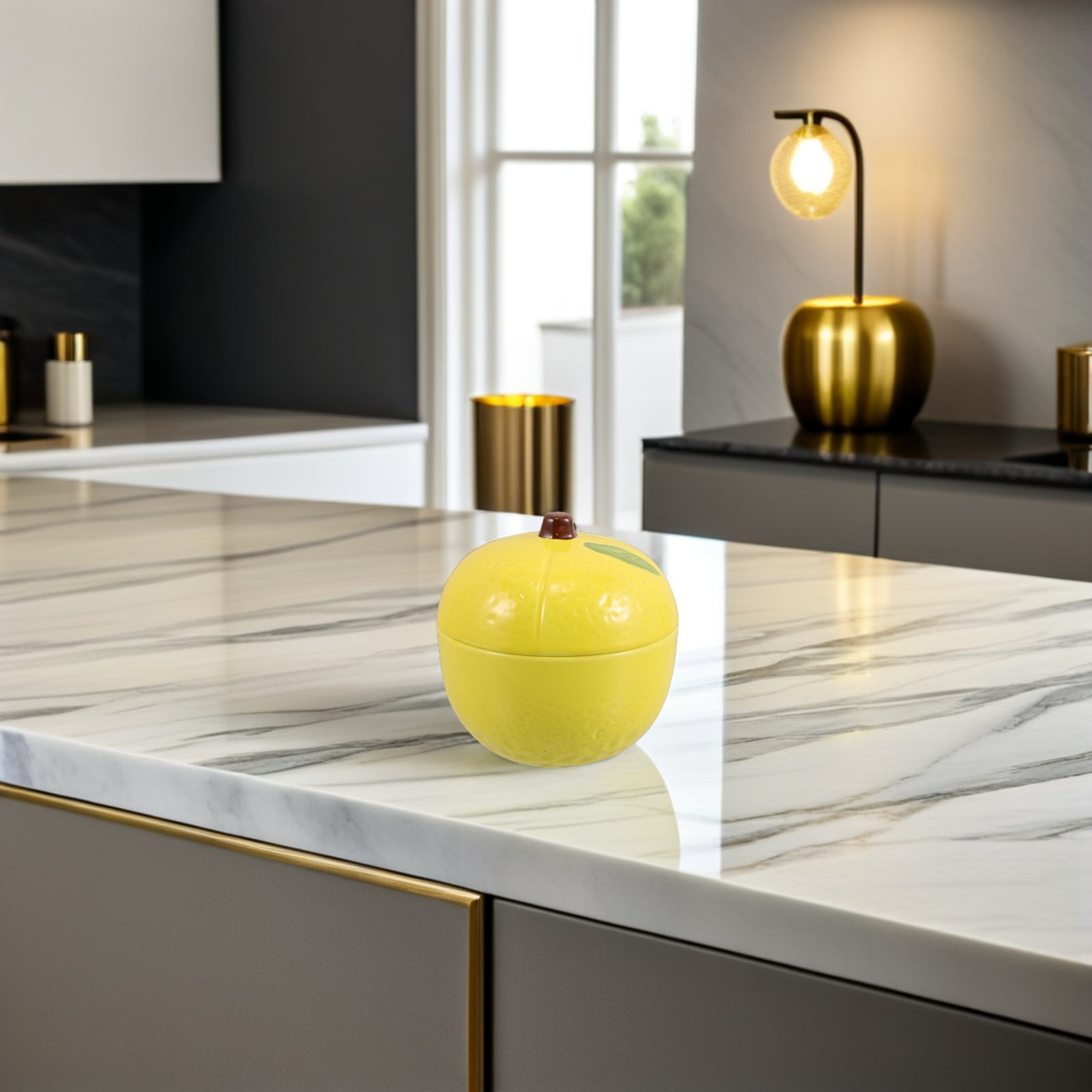Ceramic Food Storage Jar Lemon - Kitchen Baking Canisters recension och pris