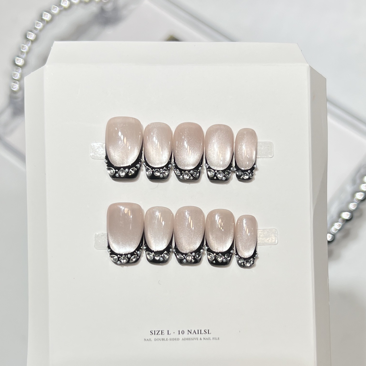 10pcs Black Cat Eyes Press on  - Decorating Tip Set recension och pris