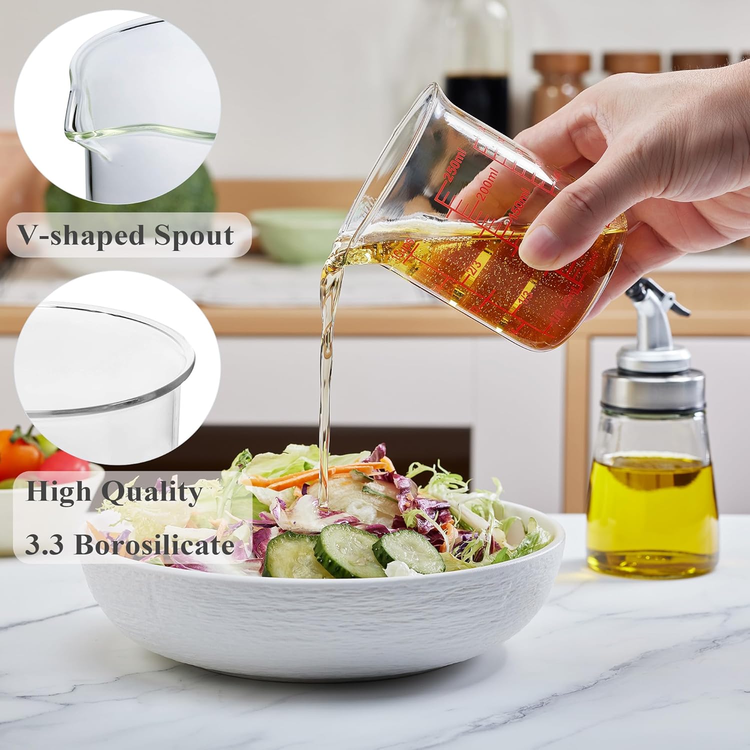 Ackers Glass Measuring Cup 1 C - Kitchen Baking Essentials recension och pris