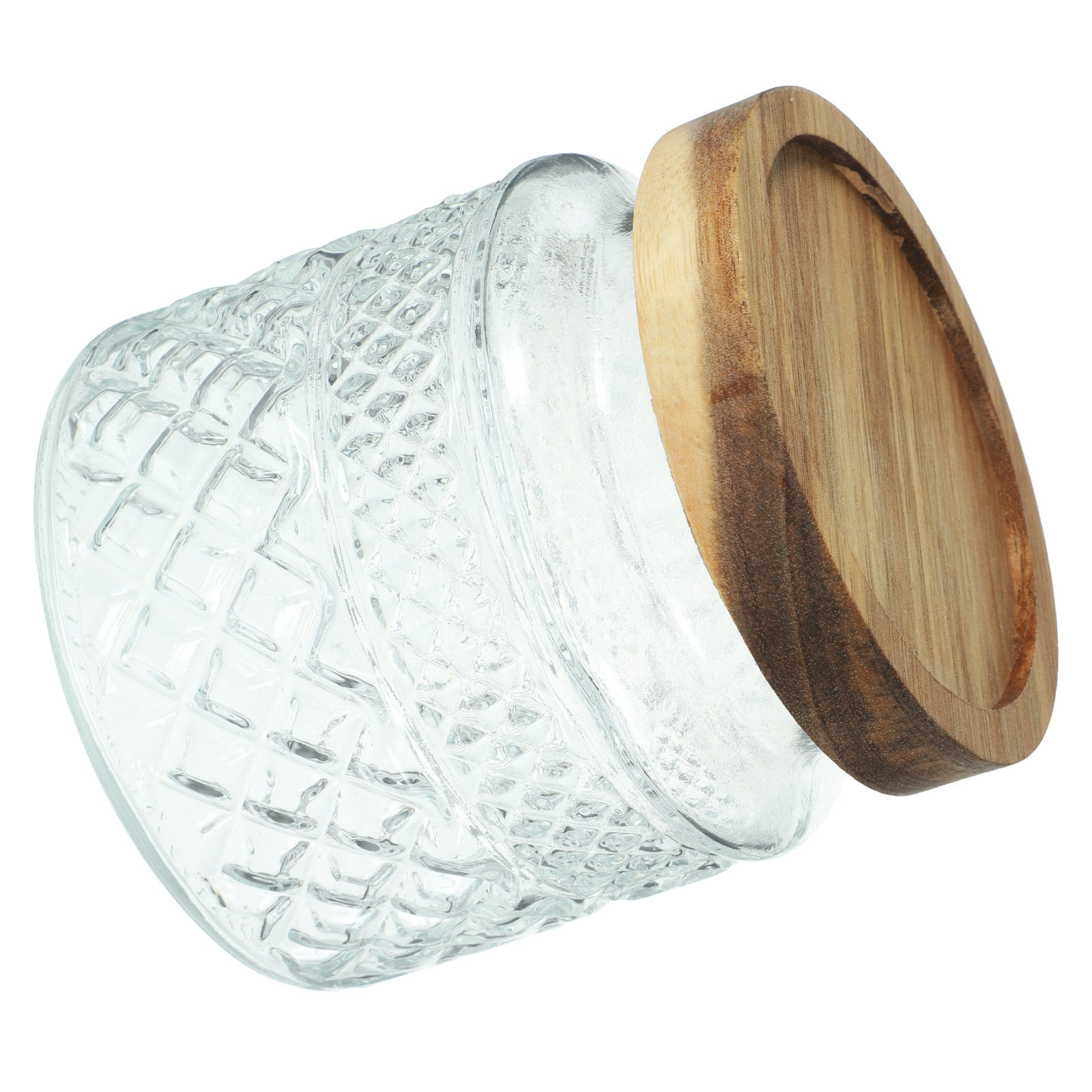 Large Glass Canister with Wood - Kitchen Baking Canisters recension och pris
