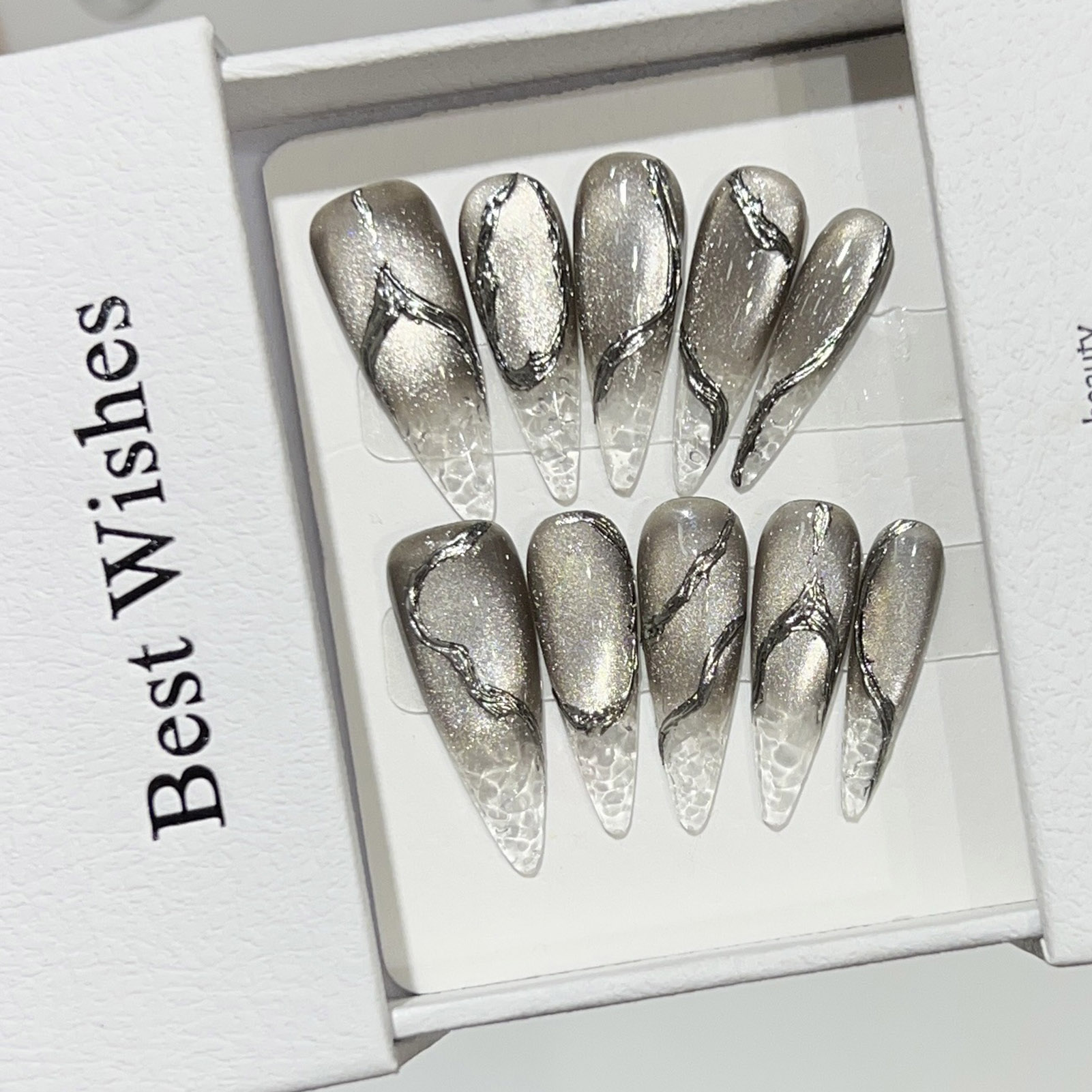10pcs Halloween False Nails Re - Decorating Tip Set recension och pris