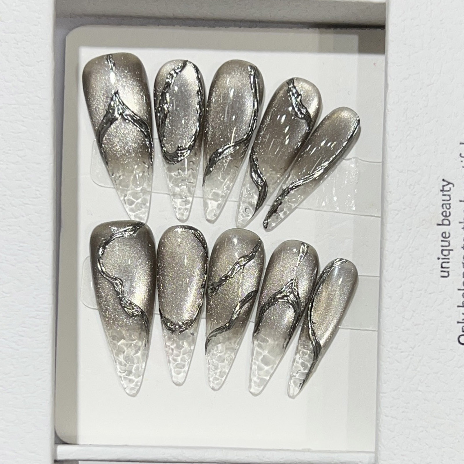 10pcs Halloween False Nails Re - Decorating Tip Set recension och pris