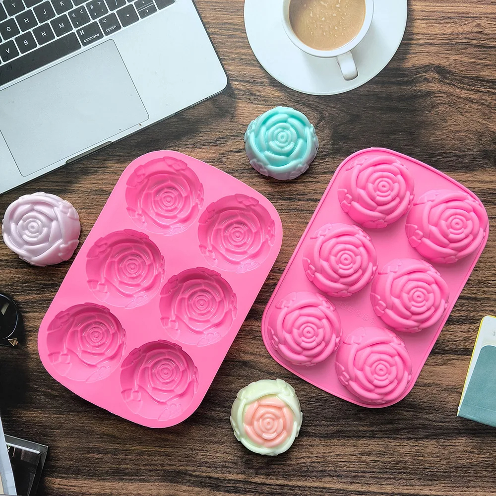 6 Holes Flower Rose Handmade S - Kitchen Baking Dishes recension och pris