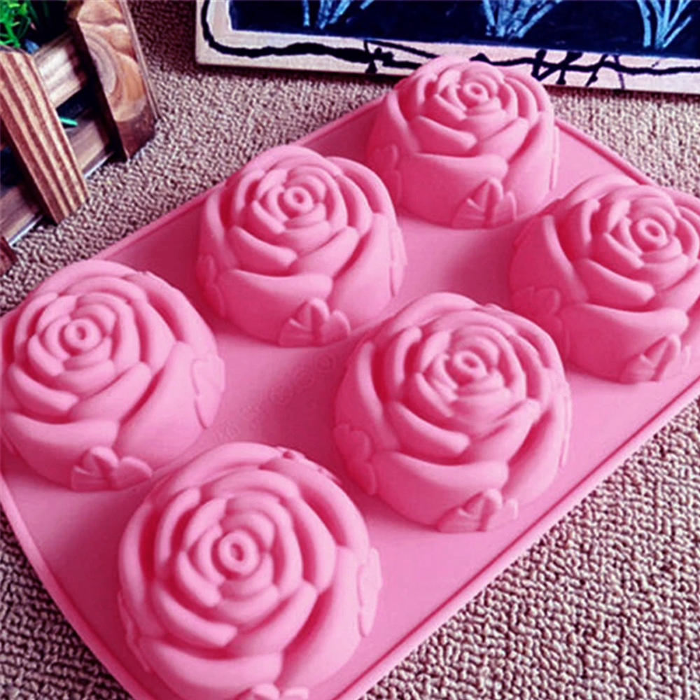 6 Holes Flower Rose Handmade S - Kitchen Baking Dishes recension och pris