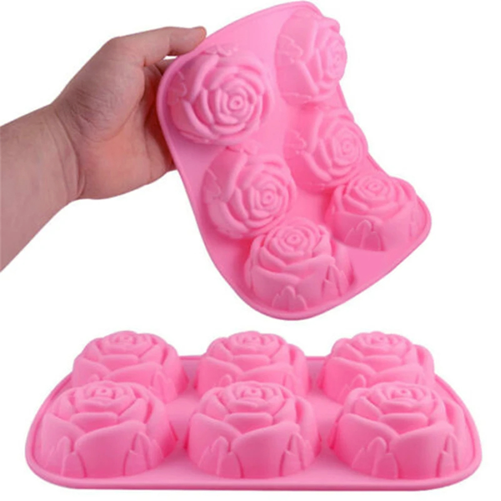 6 Holes Flower Rose Handmade S - Kitchen Baking Dishes recension och pris
