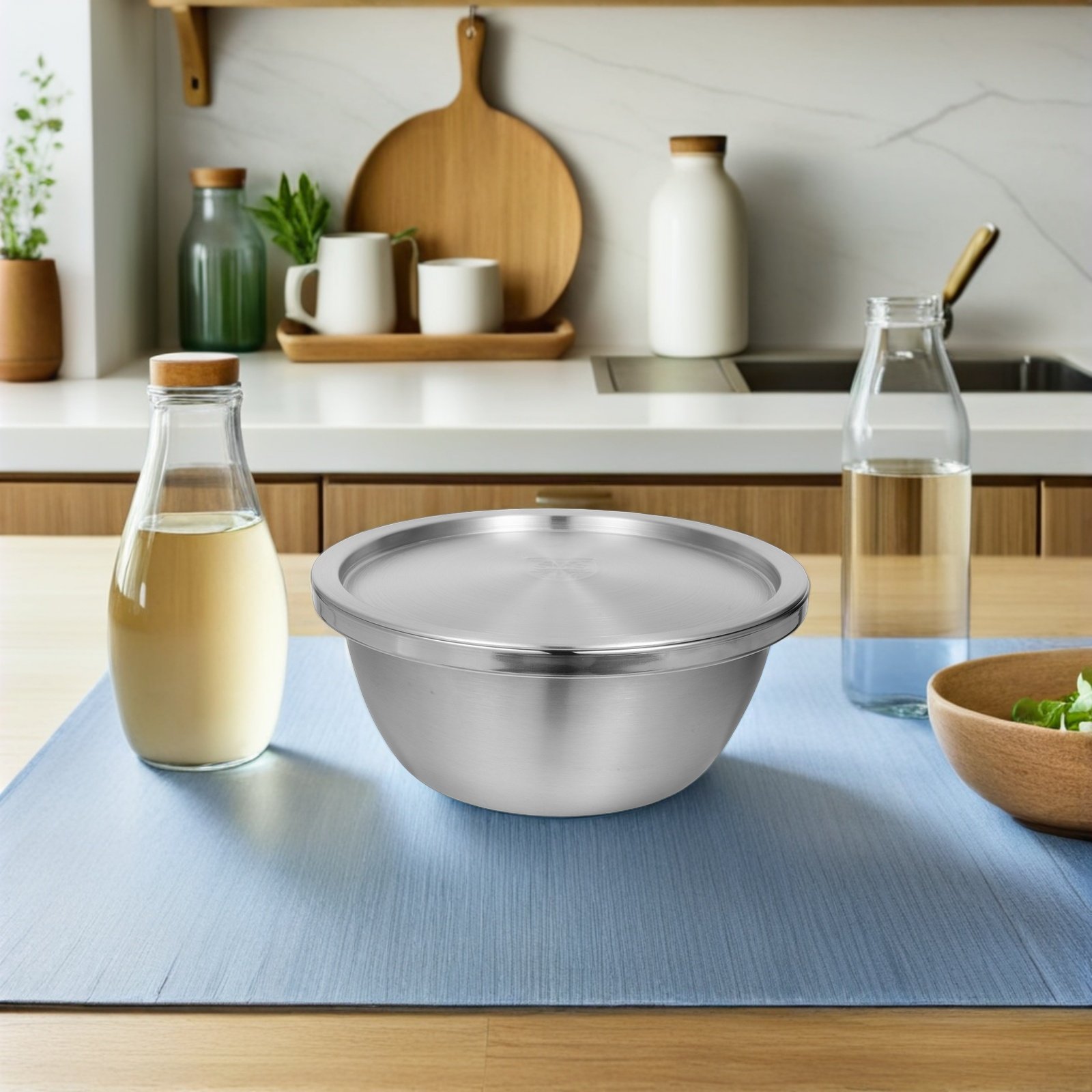 1Set Stainless Steel Mixing Bo - Kitchen Baking Containers recension och pris