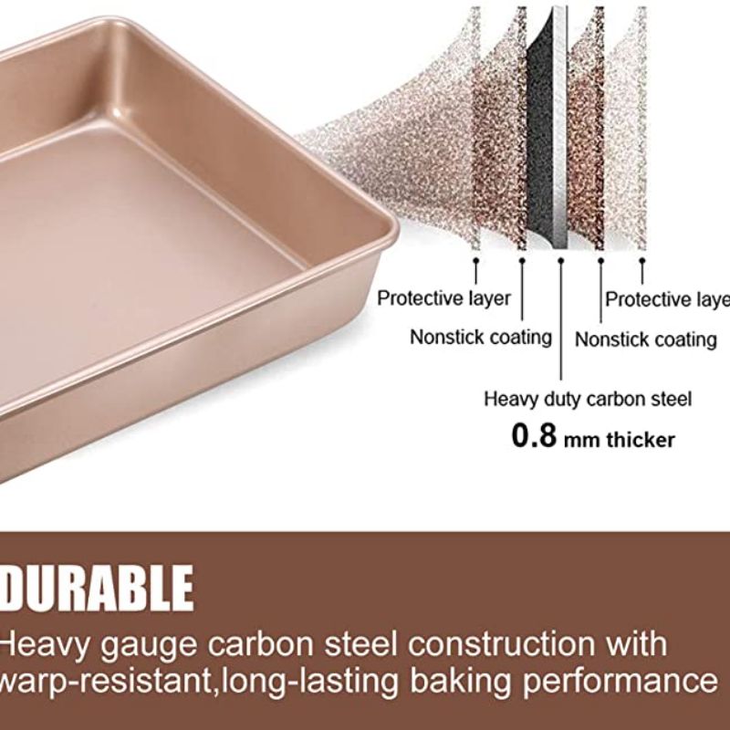 Thicken Carbon Steel Golden Ba - Springform Pan Set recension och pris
