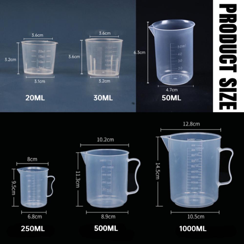20/30/50/250/500/1000ml  Clear - Kitchen Baking Containers recension och pris