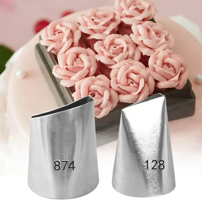 #128 #874 Large Rose Piping No - Decorating Tip Set recension och pris