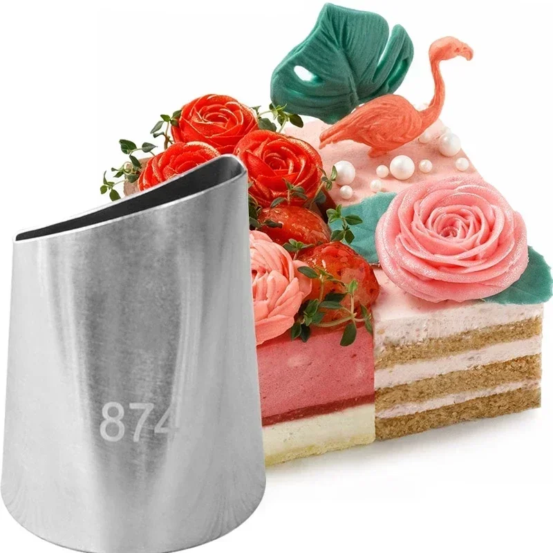 #128 #874 Large Rose Piping No - Decorating Tip Set recension och pris