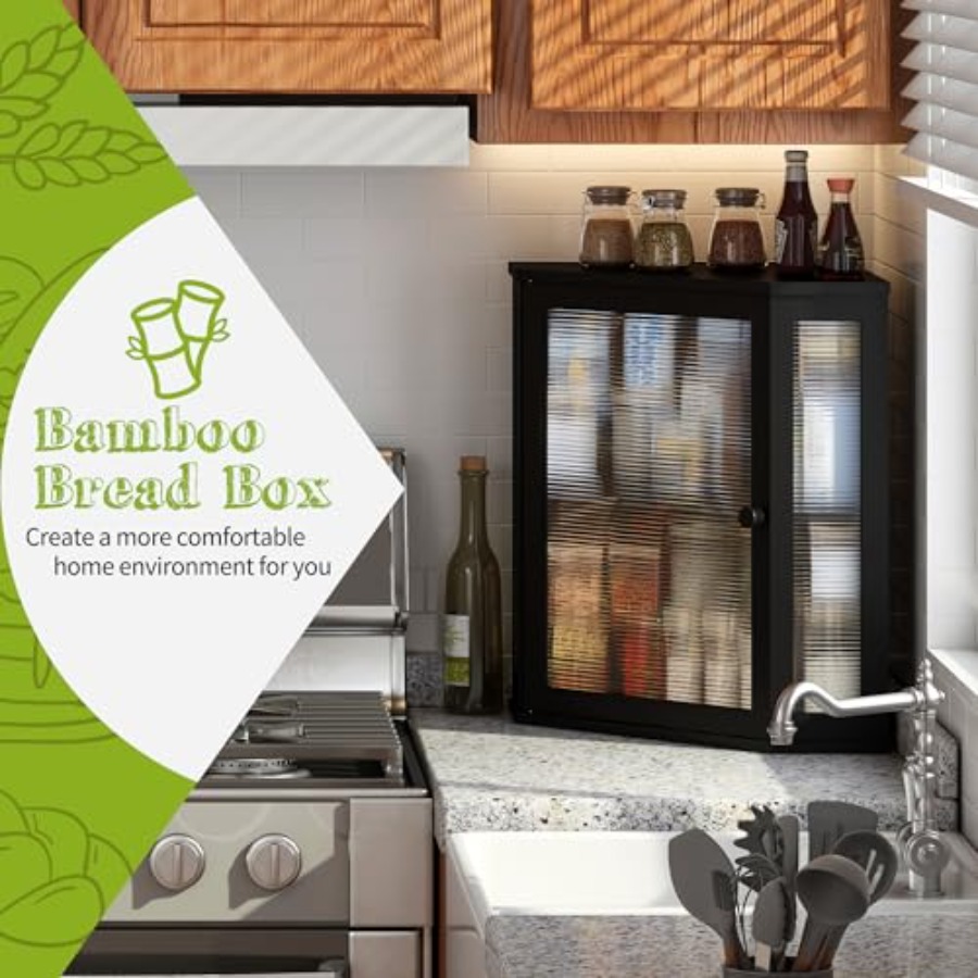 Corner Bread Box for Kitchen C - Kitchen Baking Corner recension och pris