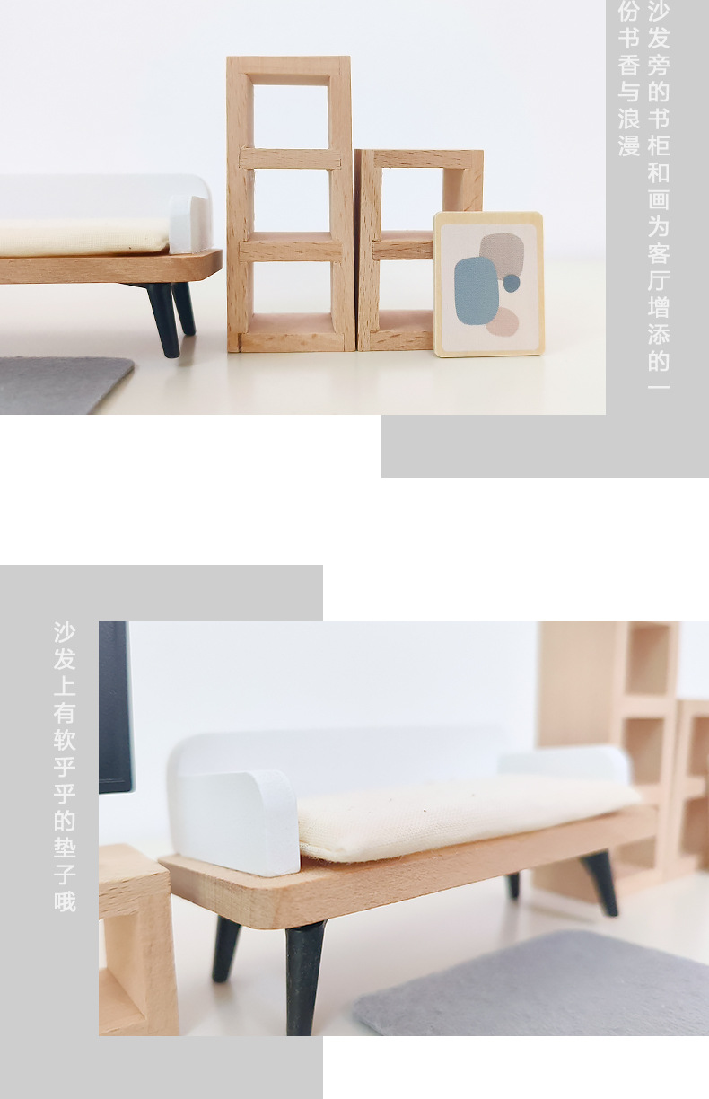 Modern dollhouse furniture kit - Kitchen Q recension och pris