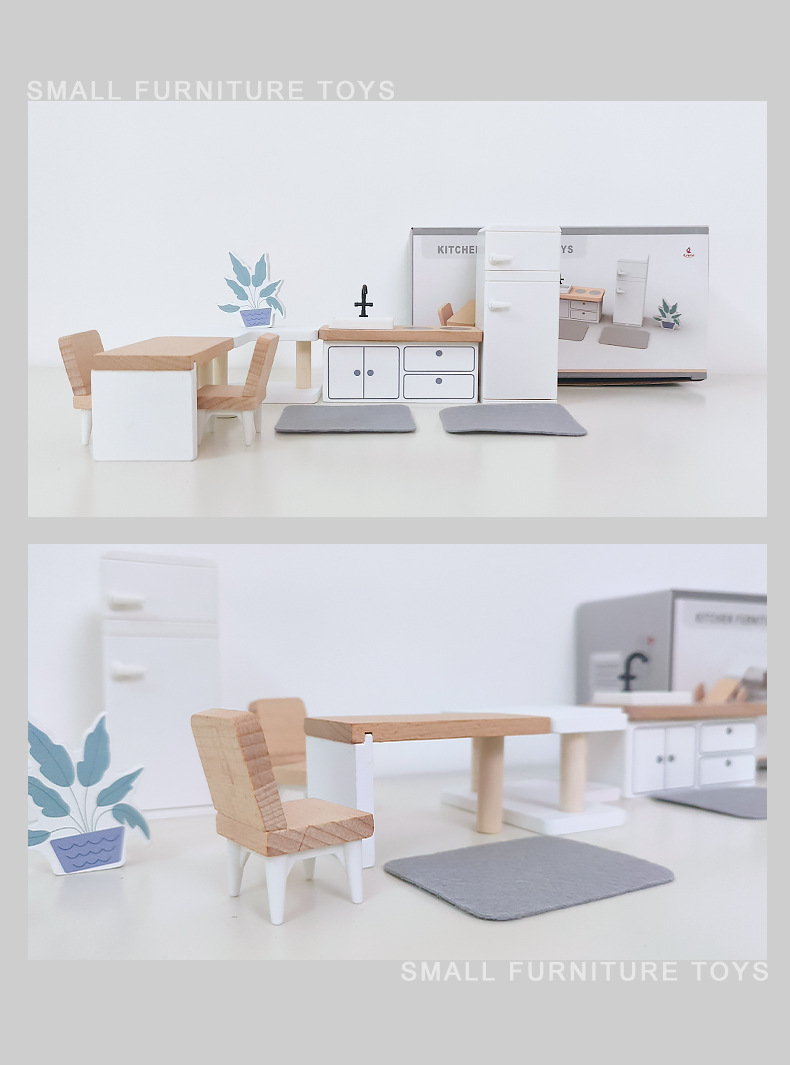 Modern dollhouse furniture kit - Kitchen Q recension och pris
